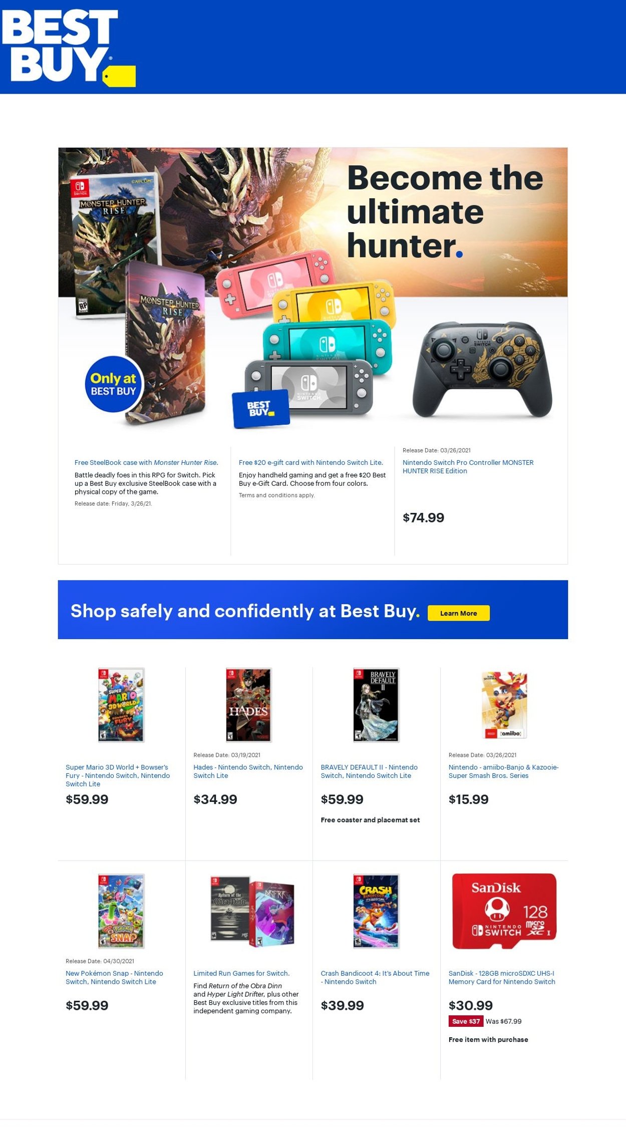 Catalogue Best Buy from 03/19/2021