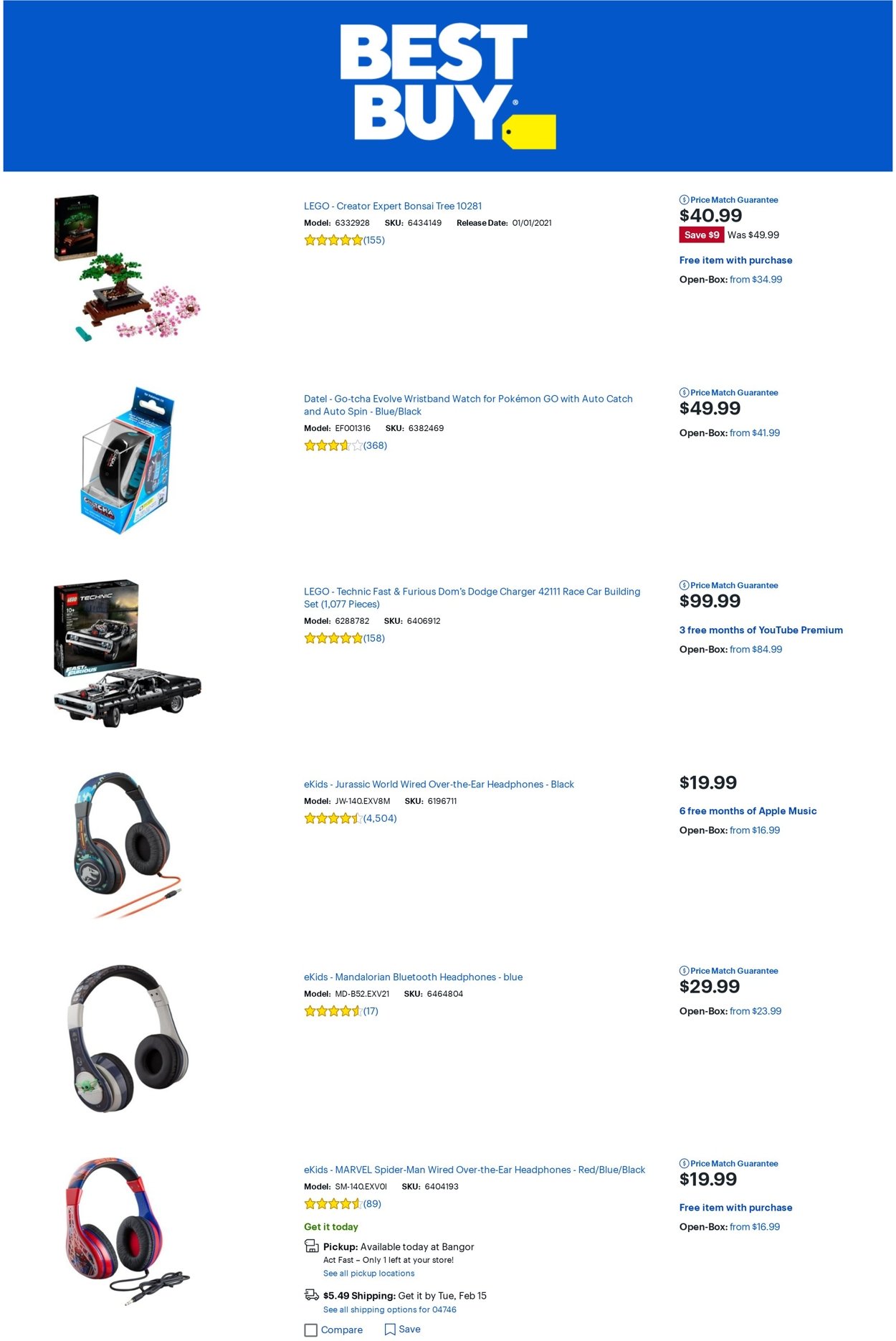 Catalogue Best Buy from 02/11/2022