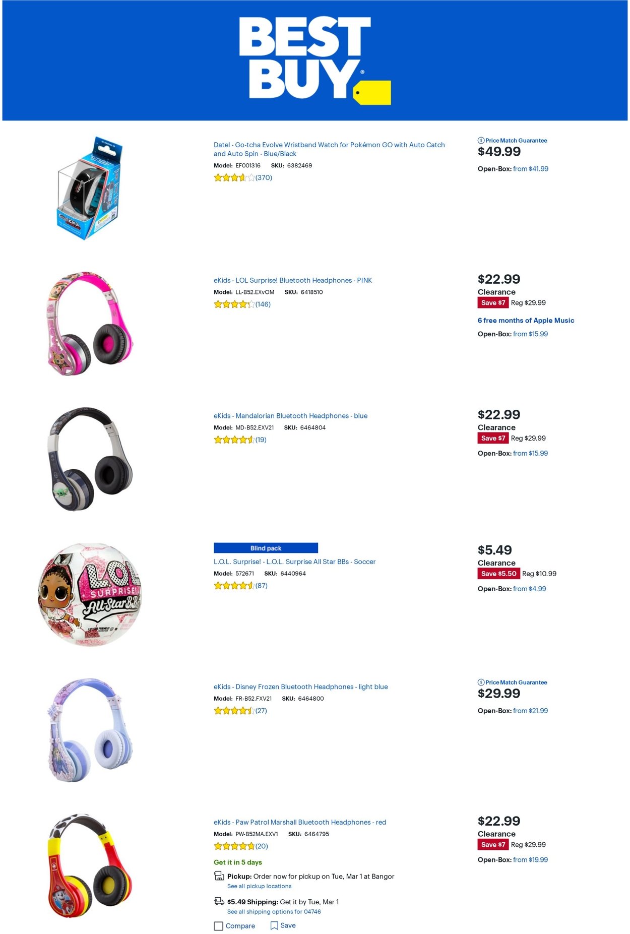 Catalogue Best Buy from 02/25/2022