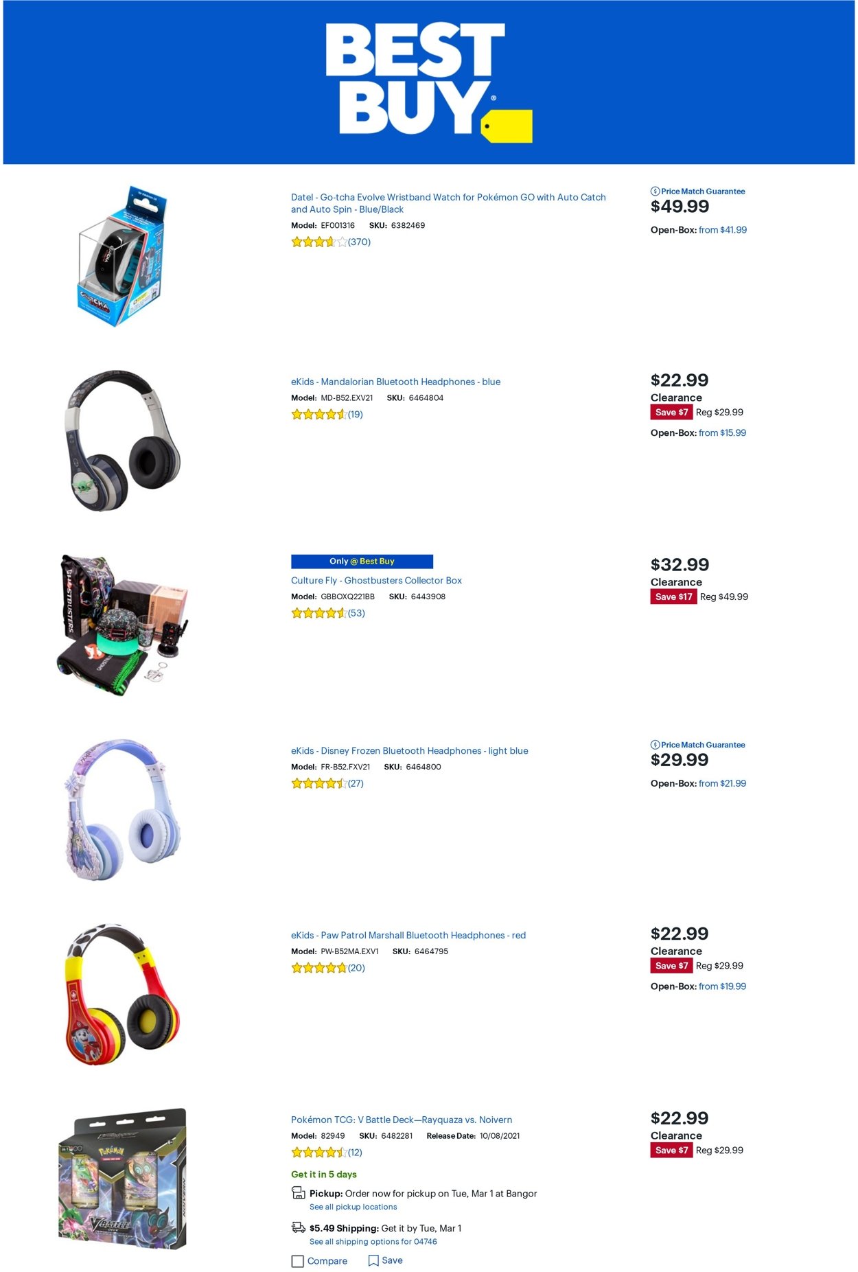 Catalogue Best Buy from 02/25/2022