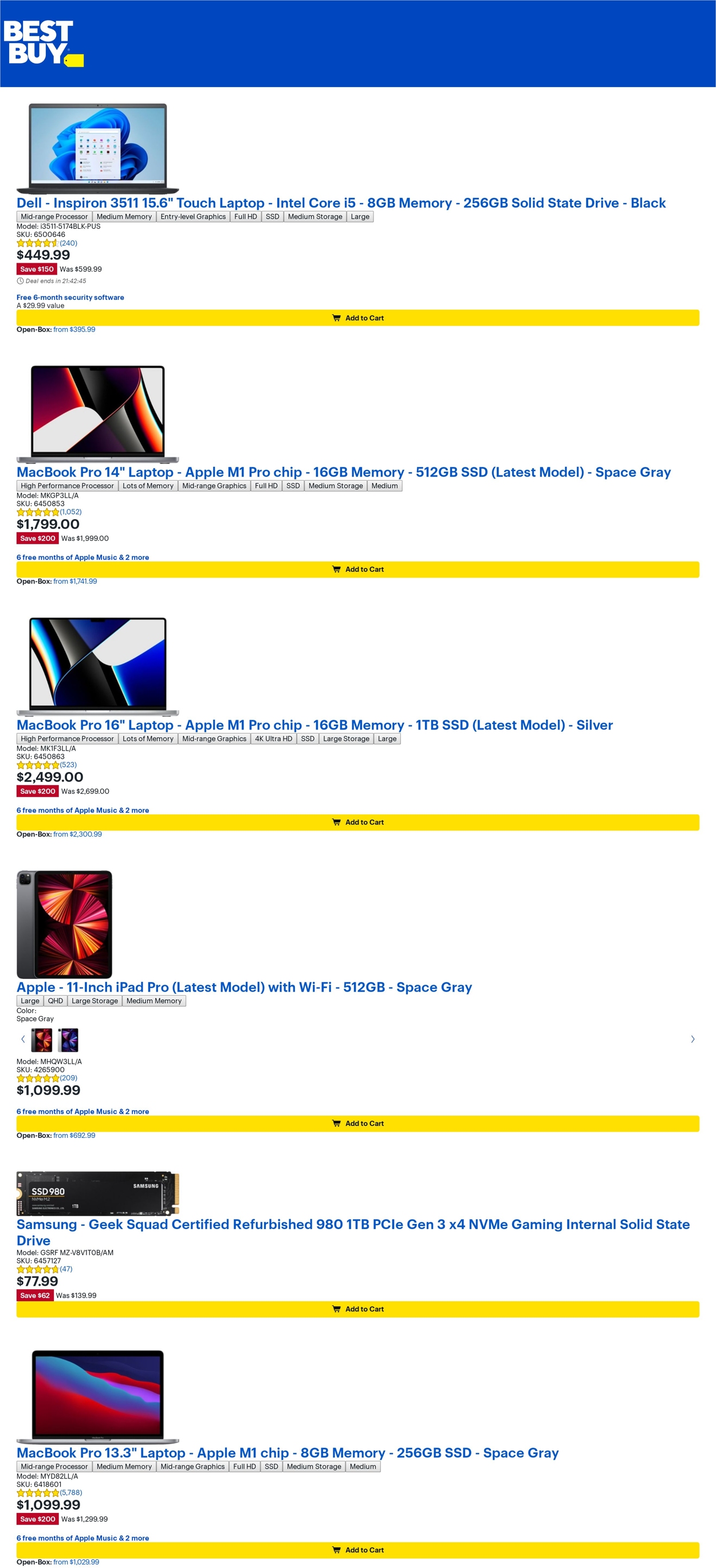 Catalogue Best Buy from 07/01/2022