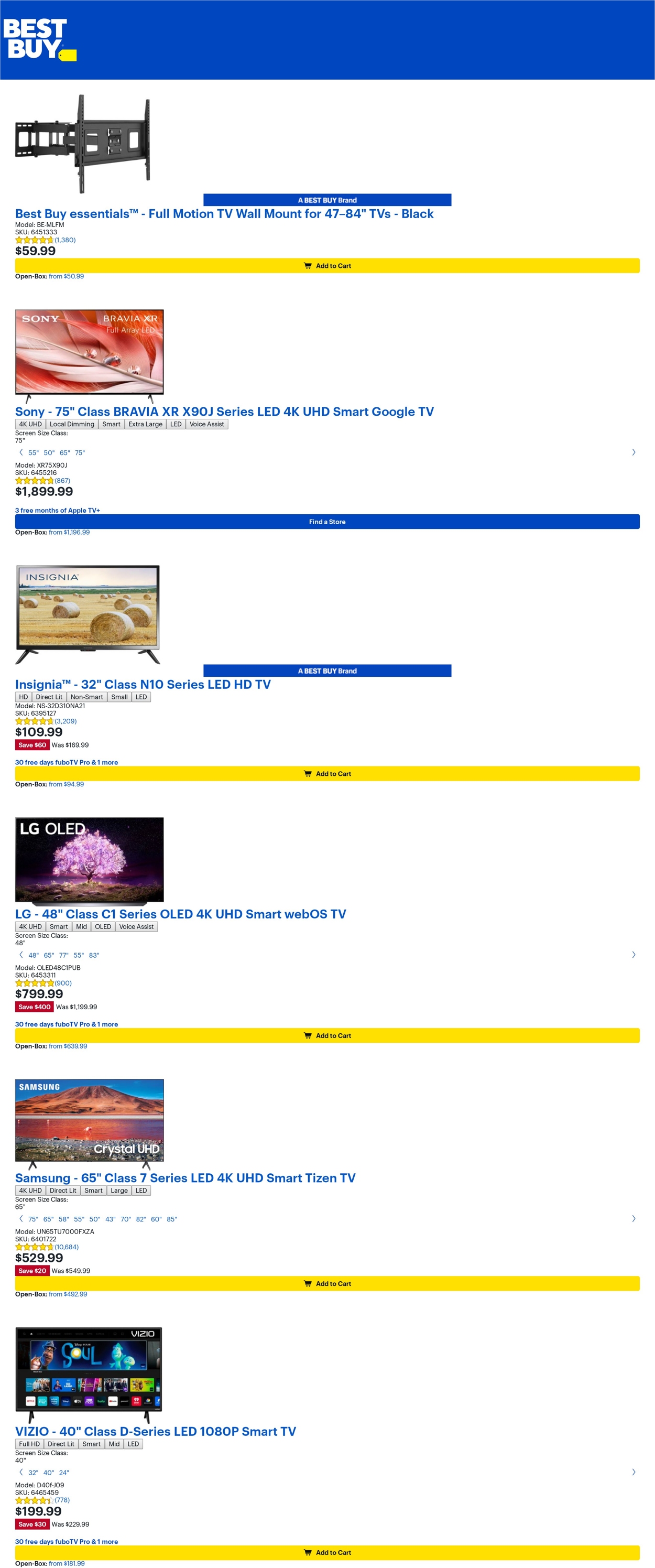 Catalogue Best Buy from 07/01/2022