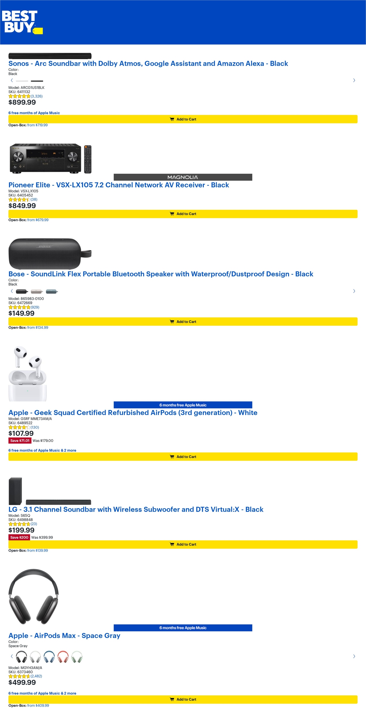 Catalogue Best Buy from 07/22/2022