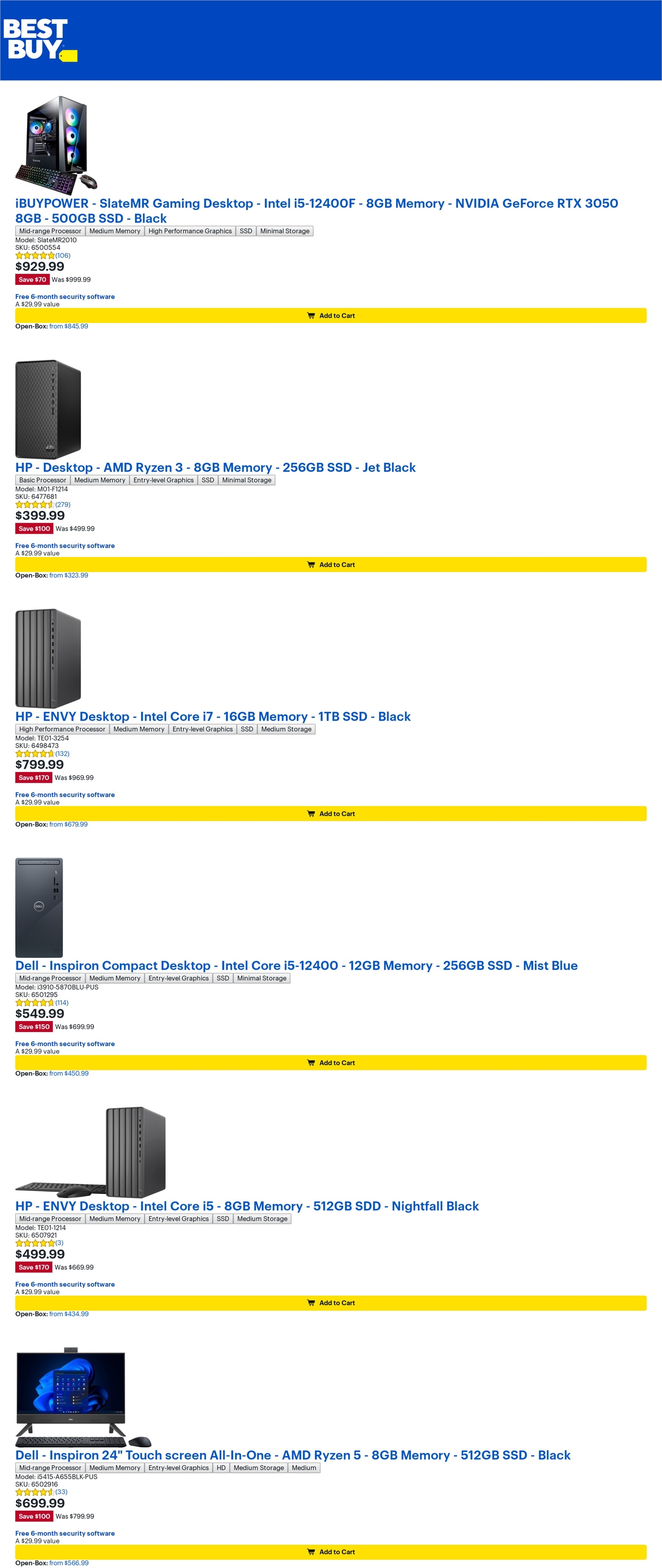 Catalogue Best Buy from 08/12/2022