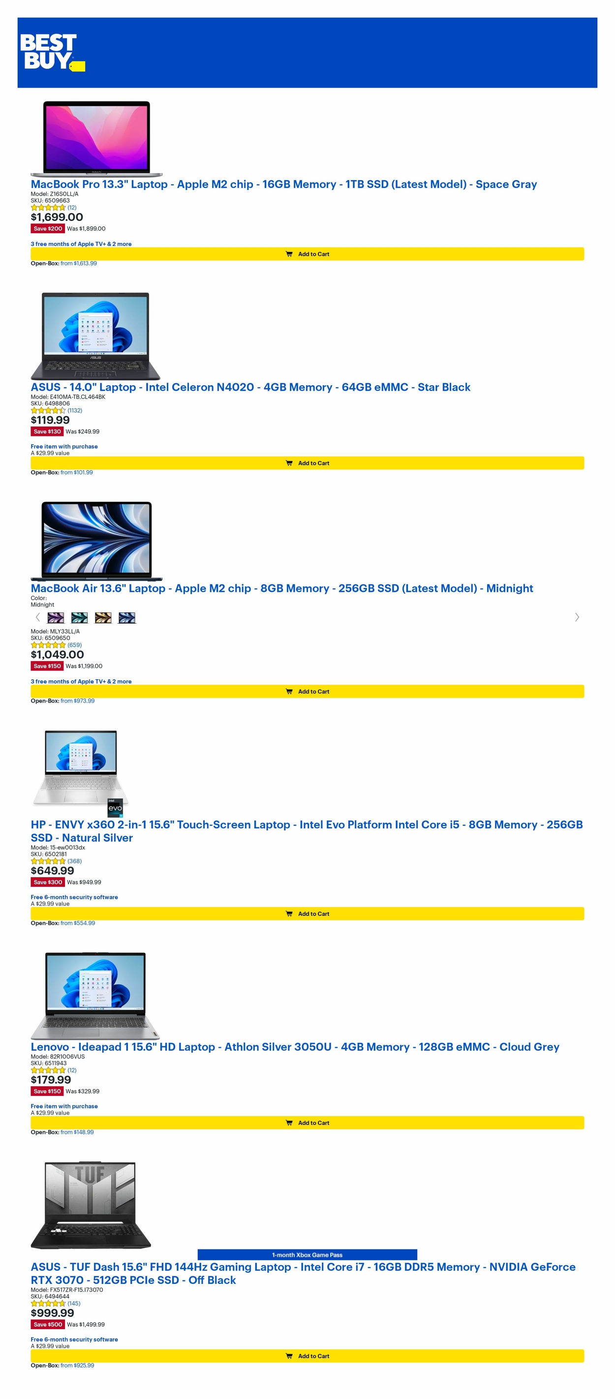Catalogue Best Buy from 11/11/2022