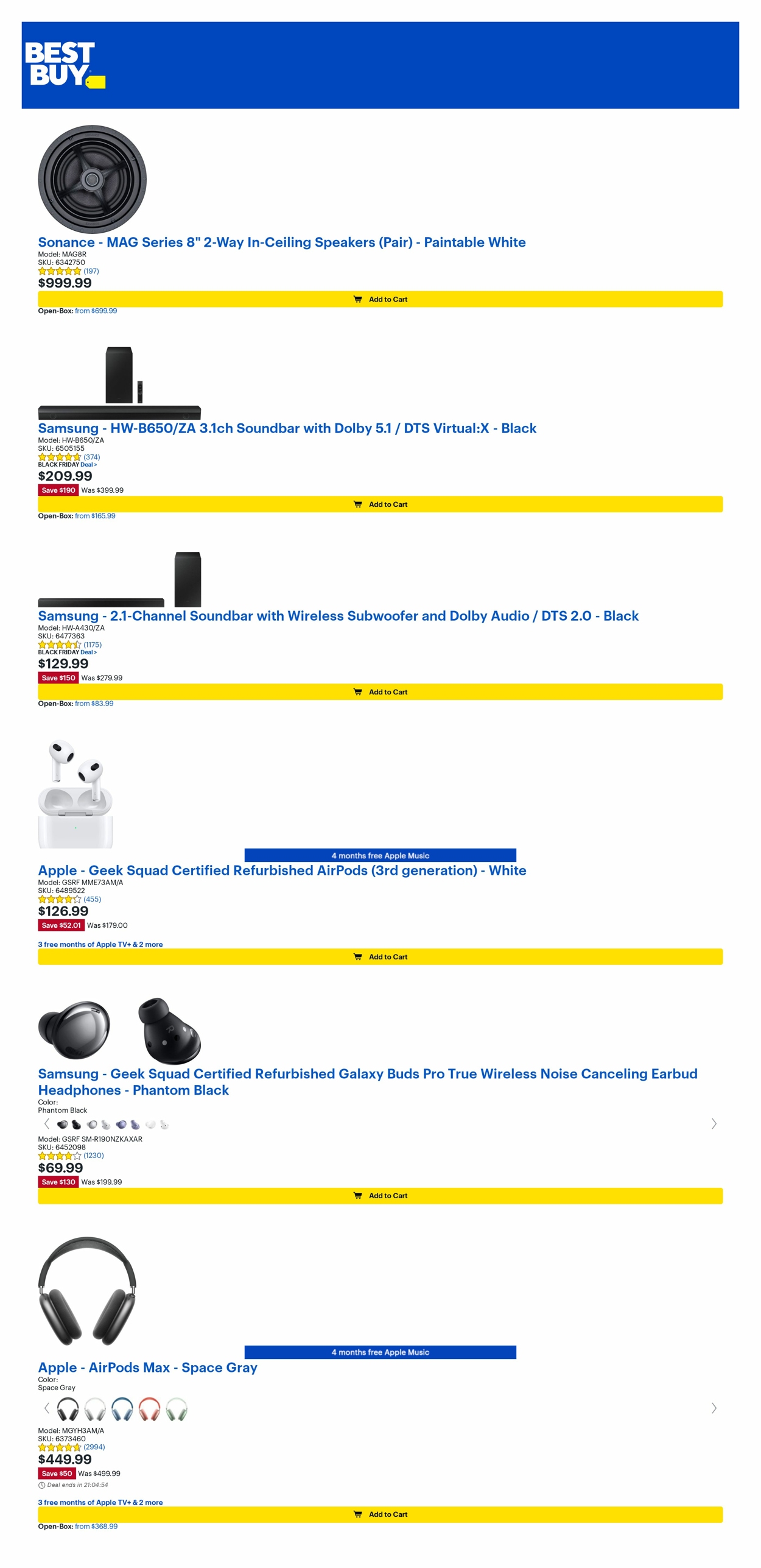 Catalogue Best Buy from 11/11/2022