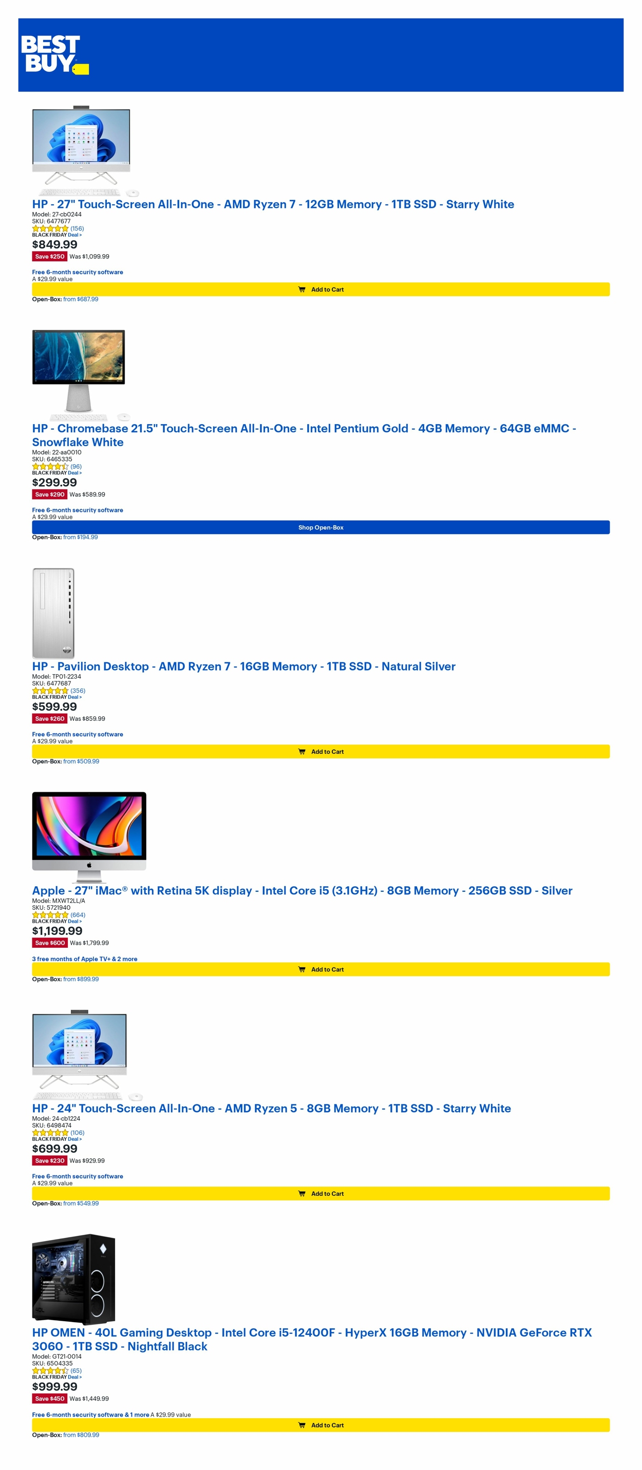 Catalogue Best Buy from 11/25/2022