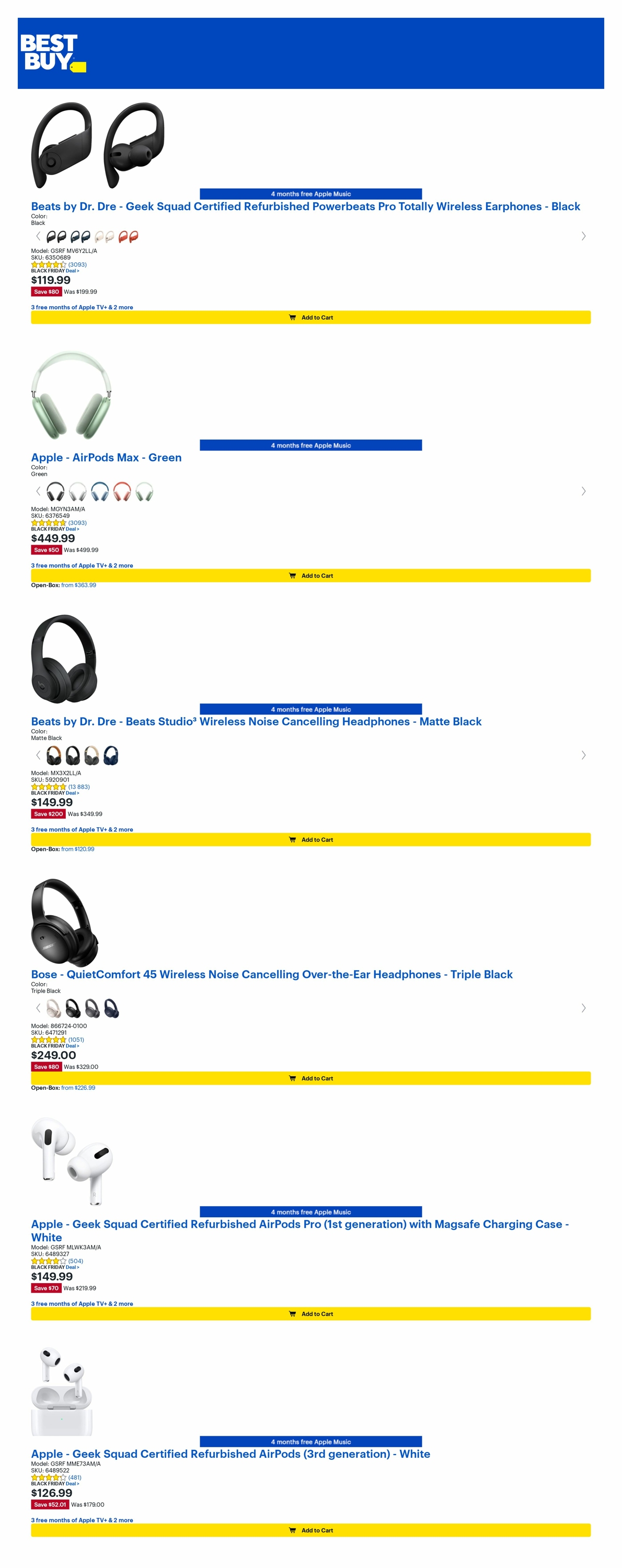 Catalogue Best Buy from 11/25/2022