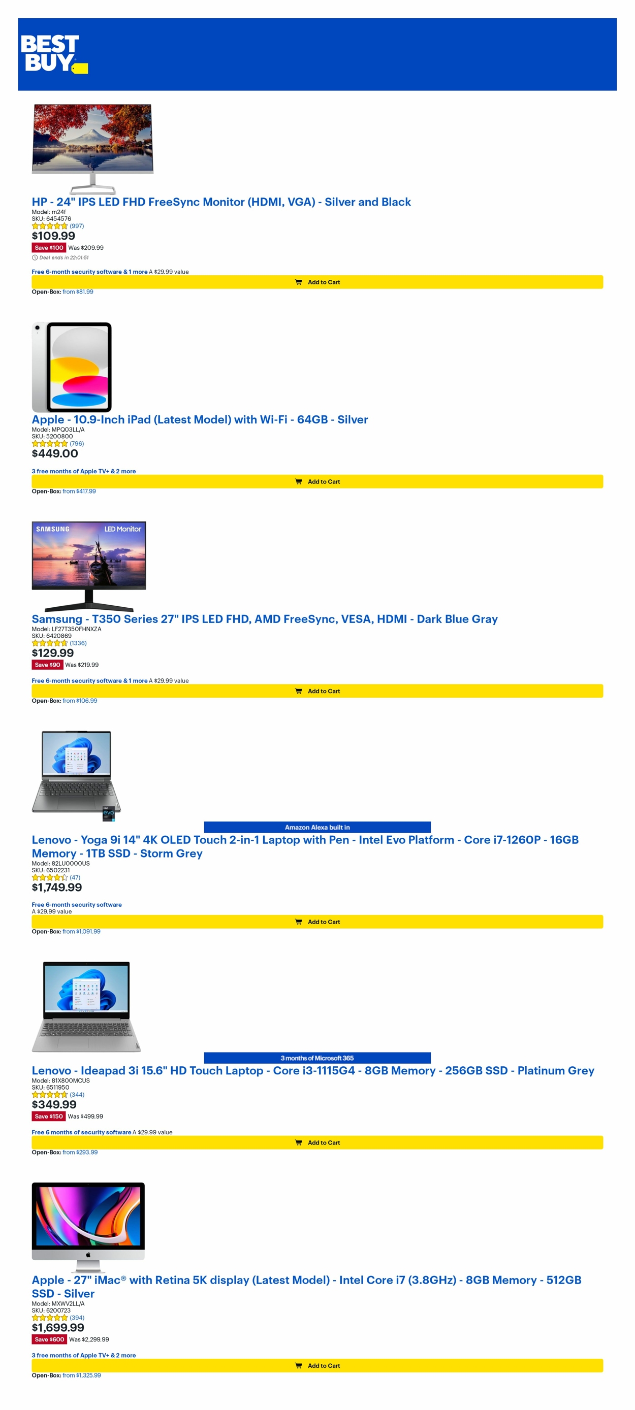 Catalogue Best Buy from 01/06/2023