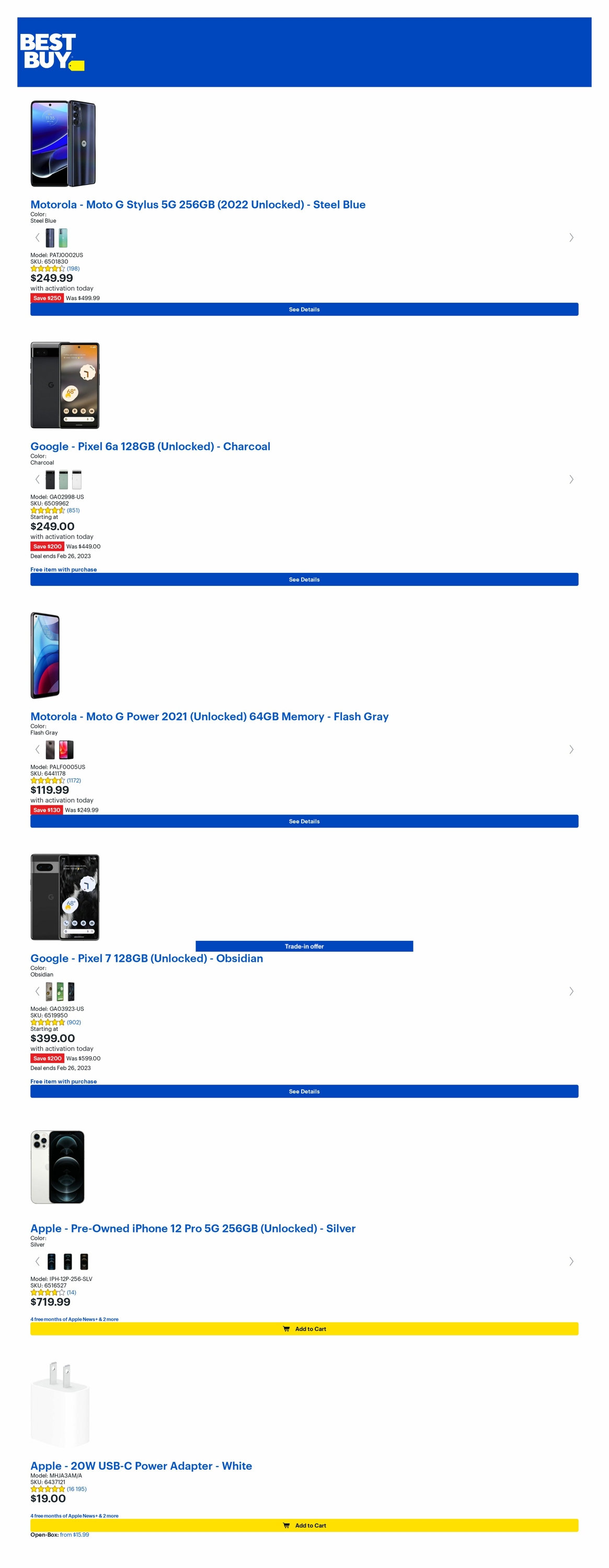 Catalogue Best Buy from 02/25/2023