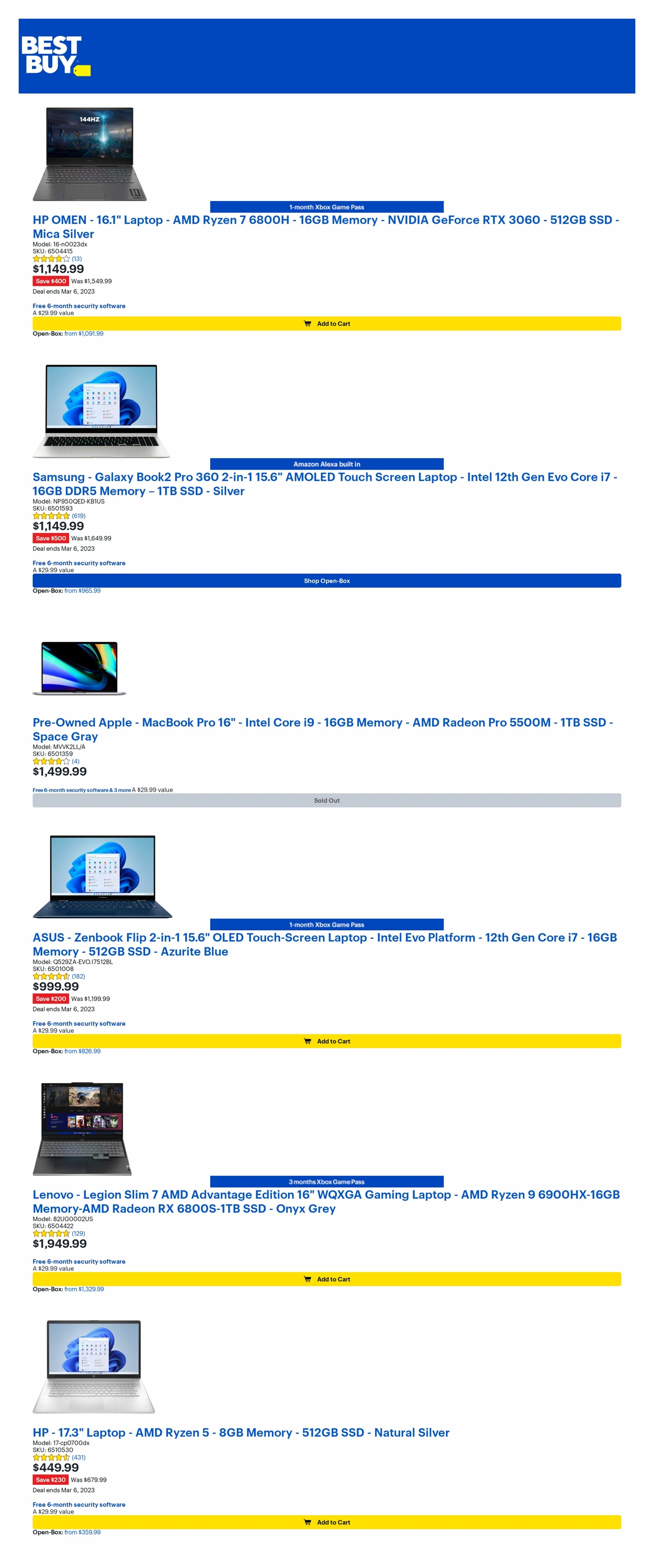 Catalogue Best Buy from 03/05/2023