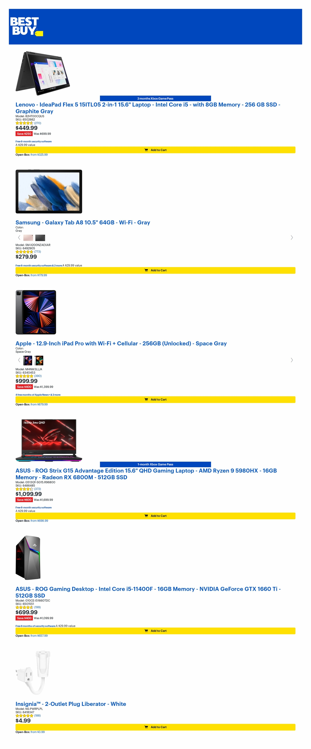 Catalogue Best Buy from 05/12/2023