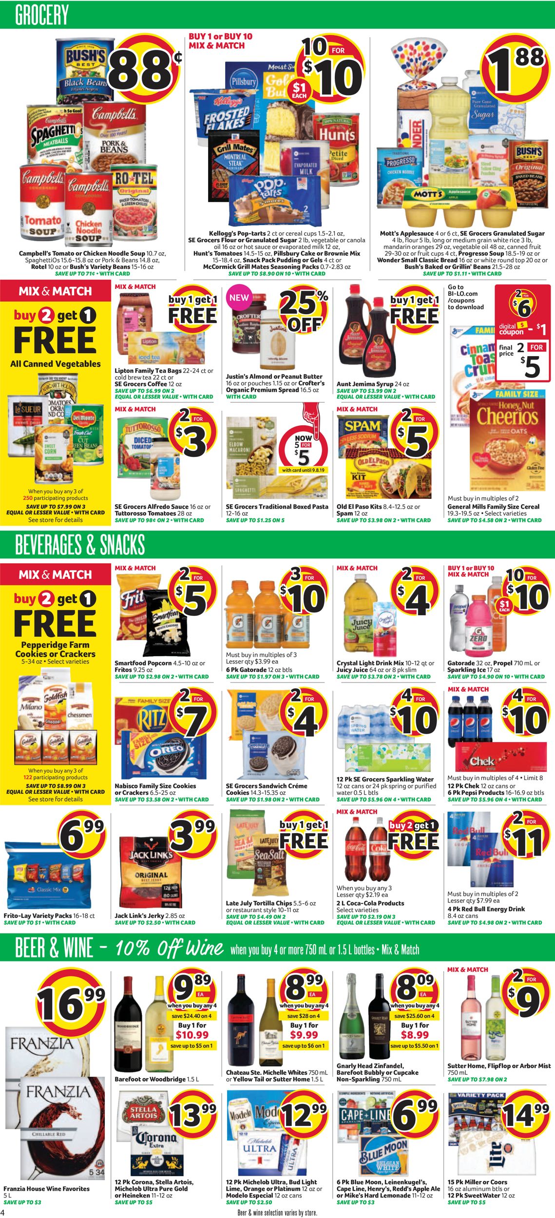 Catalogue BI-LO from 07/10/2019