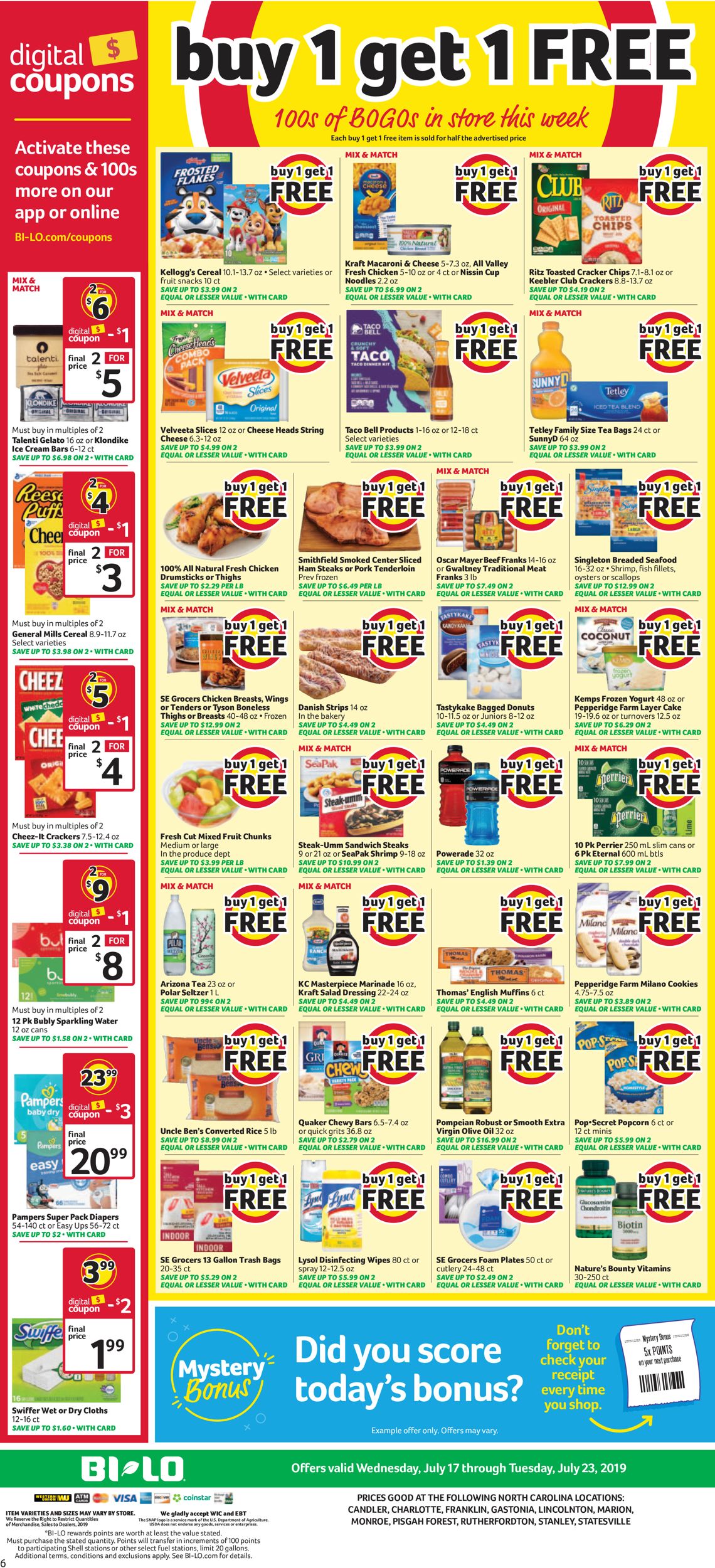 Catalogue BI-LO from 07/17/2019