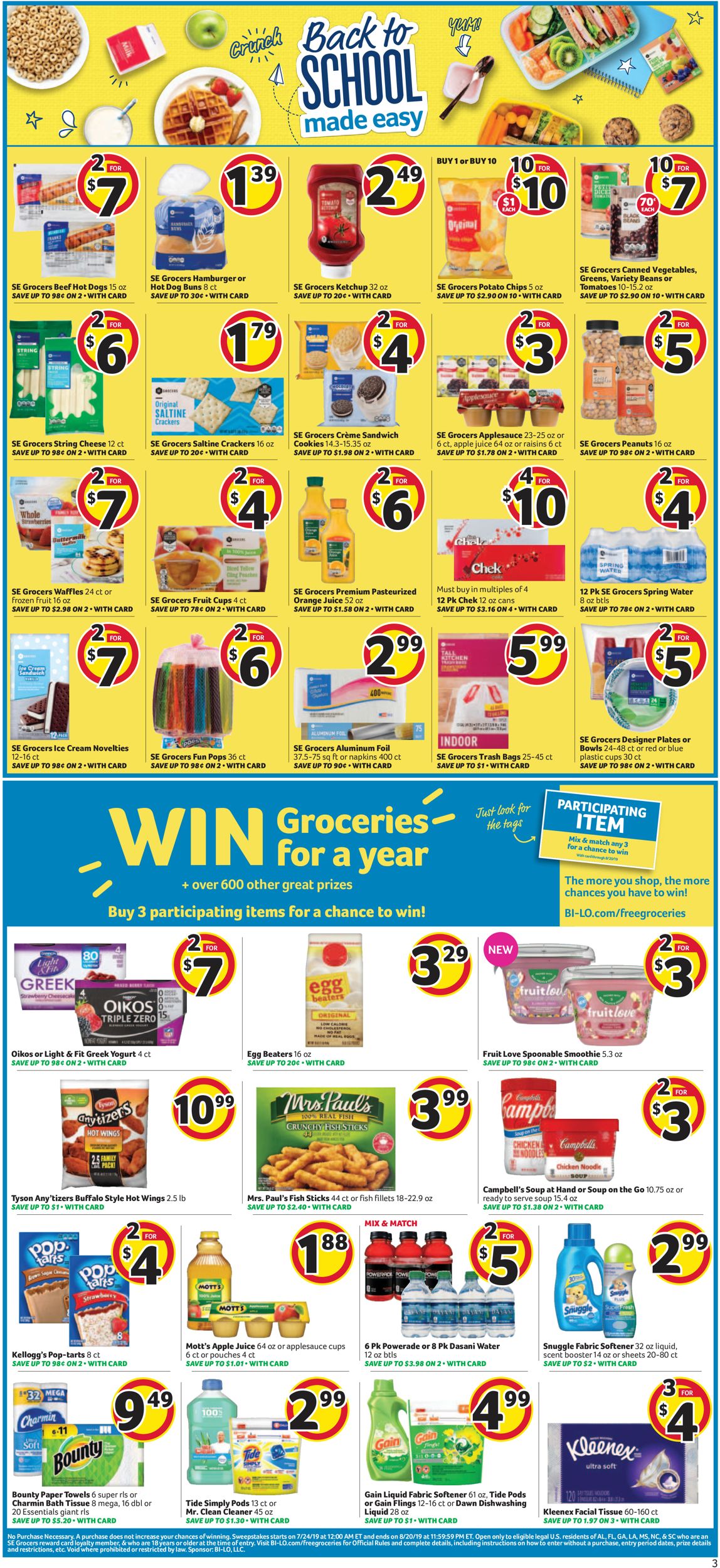 Catalogue BI-LO from 07/24/2019