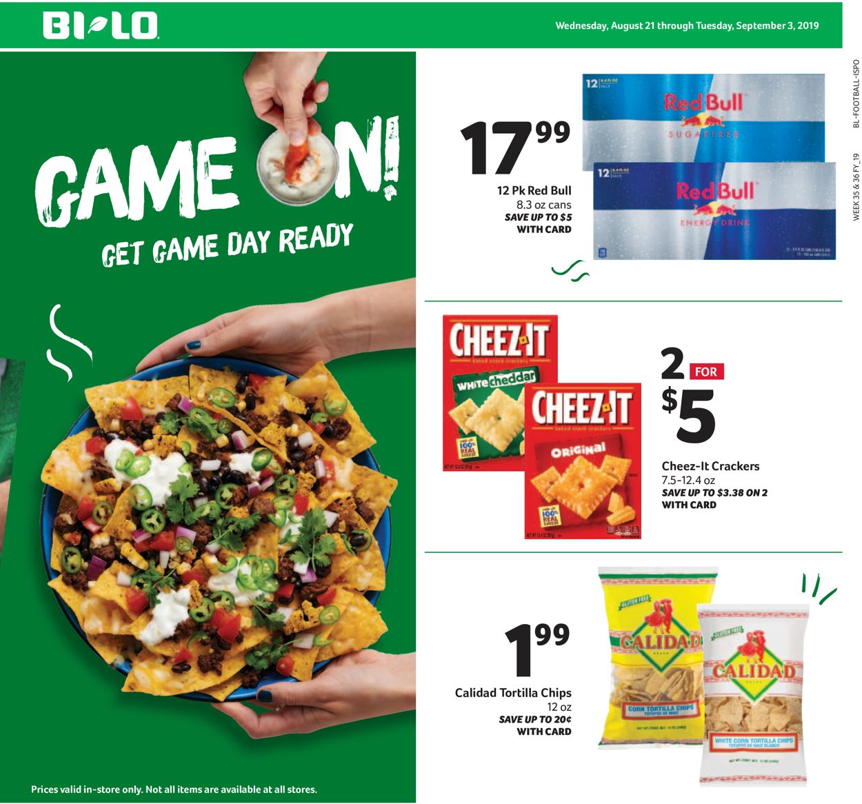 Catalogue BI-LO from 08/21/2019