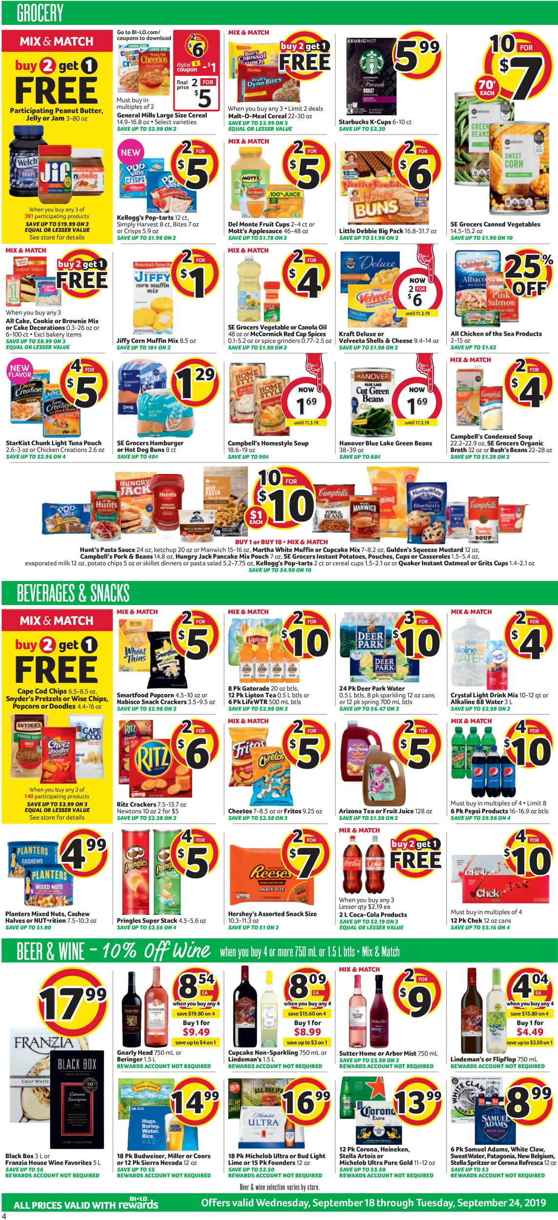BI-LO Current weekly ad 09/18 - 09/24/2019 5 - frequent ...