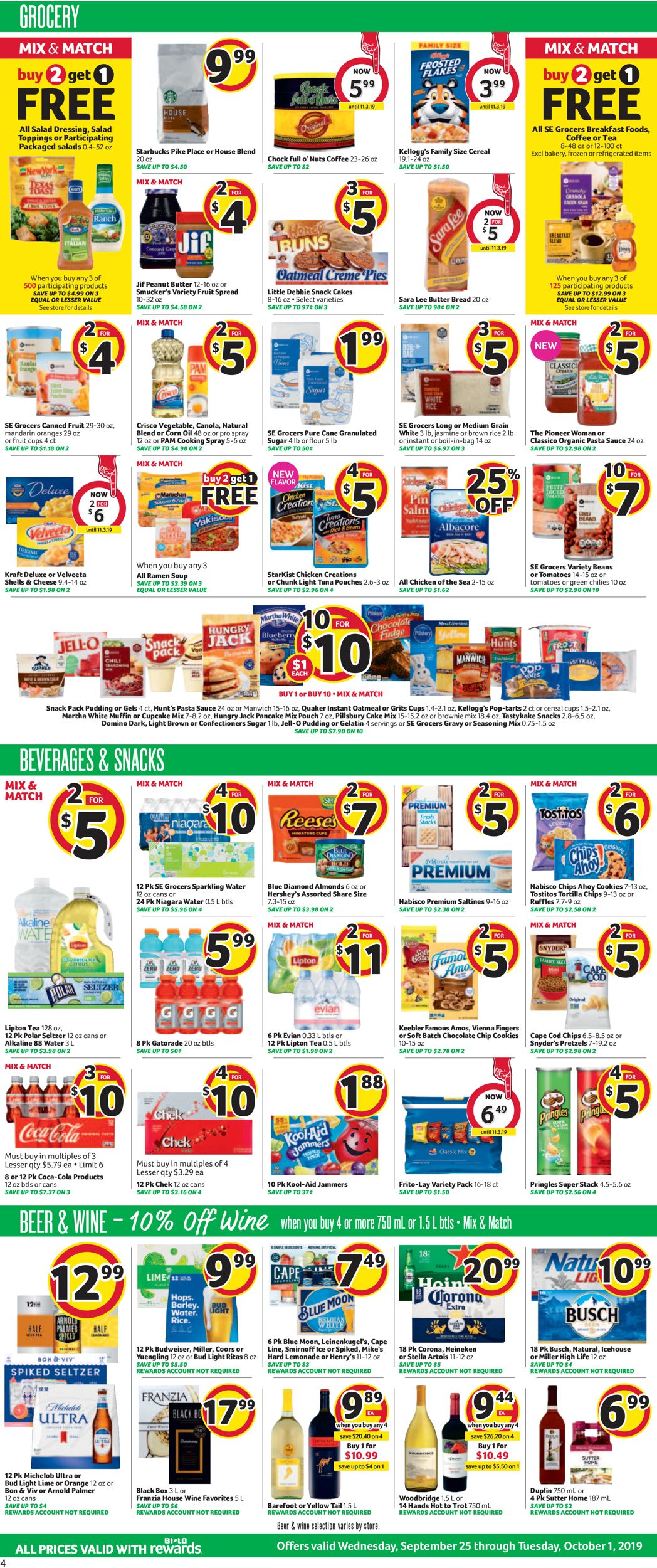 Catalogue BI-LO from 09/25/2019