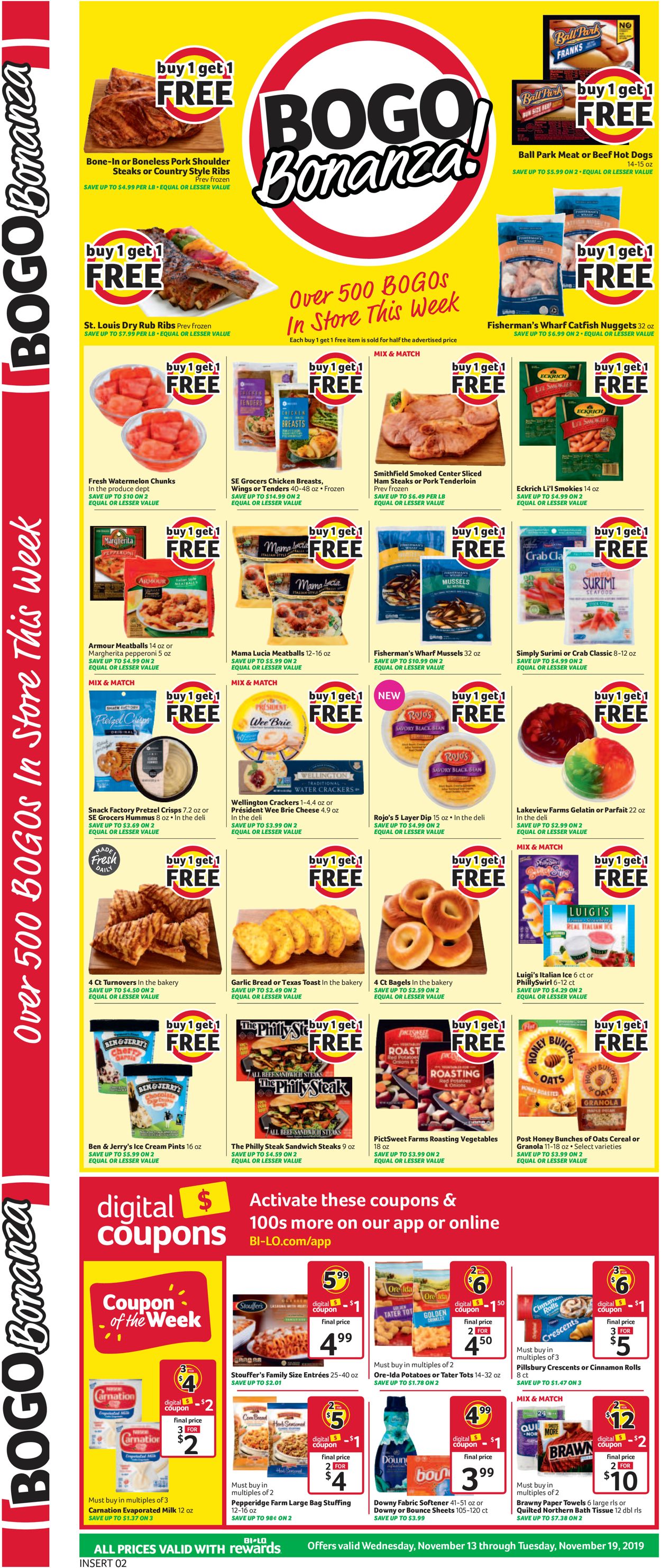 Catalogue BI-LO from 11/13/2019