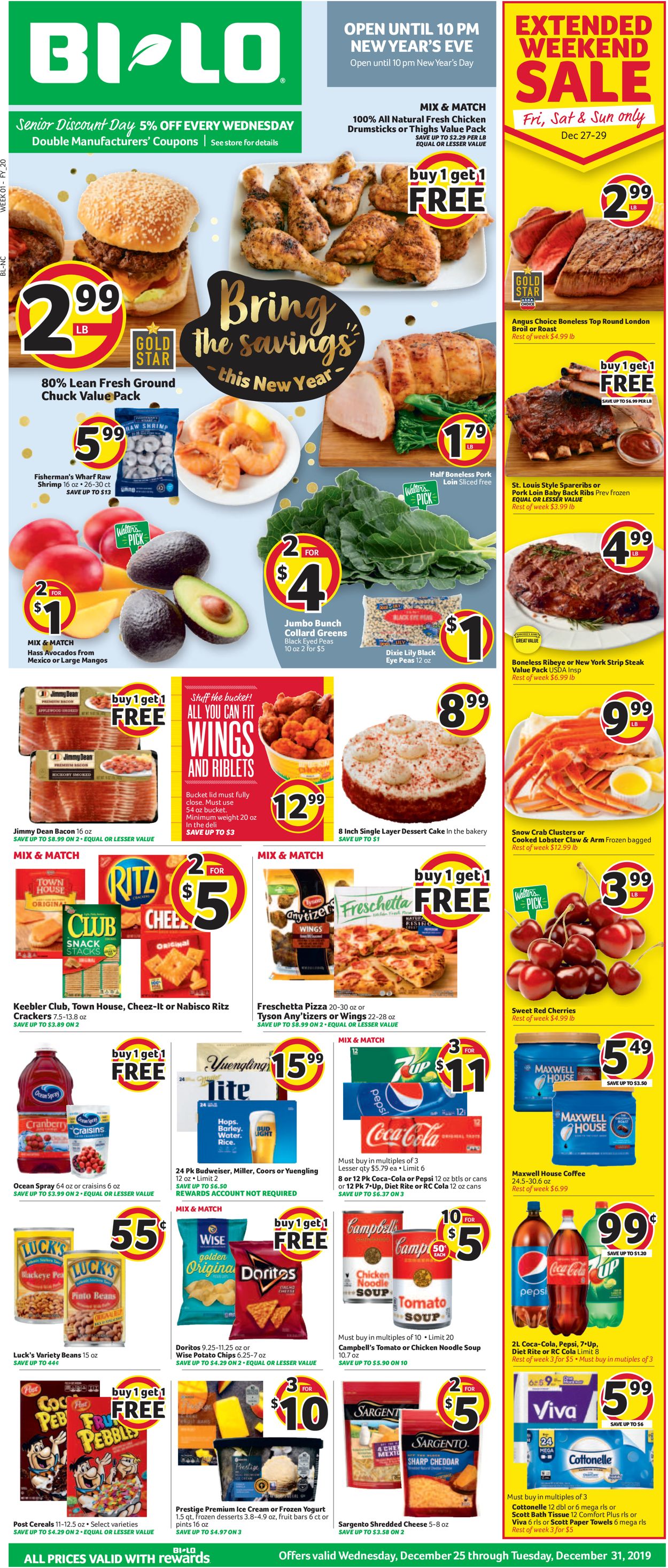 BI-LO Current weekly ad 12/25 - 12/31/2019 - frequent-ads.com