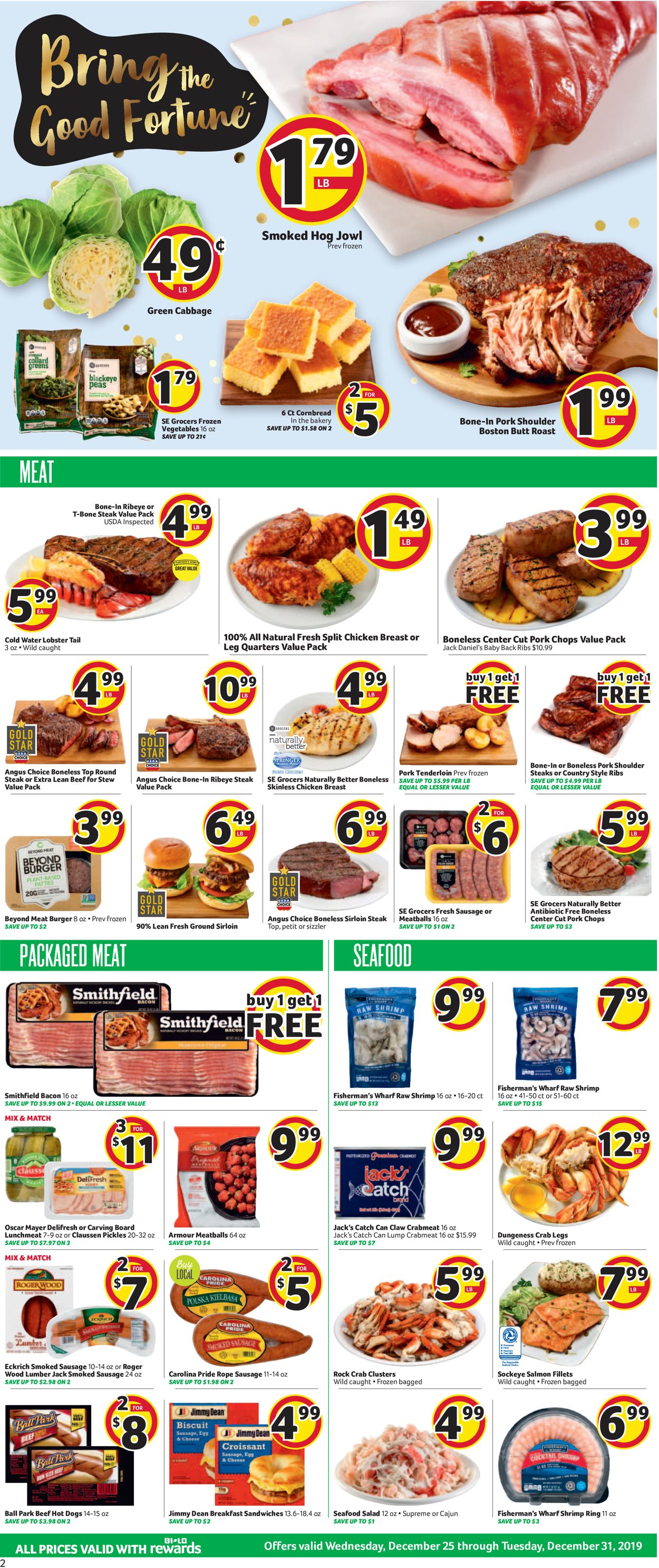 Catalogue BI-LO from 12/25/2019