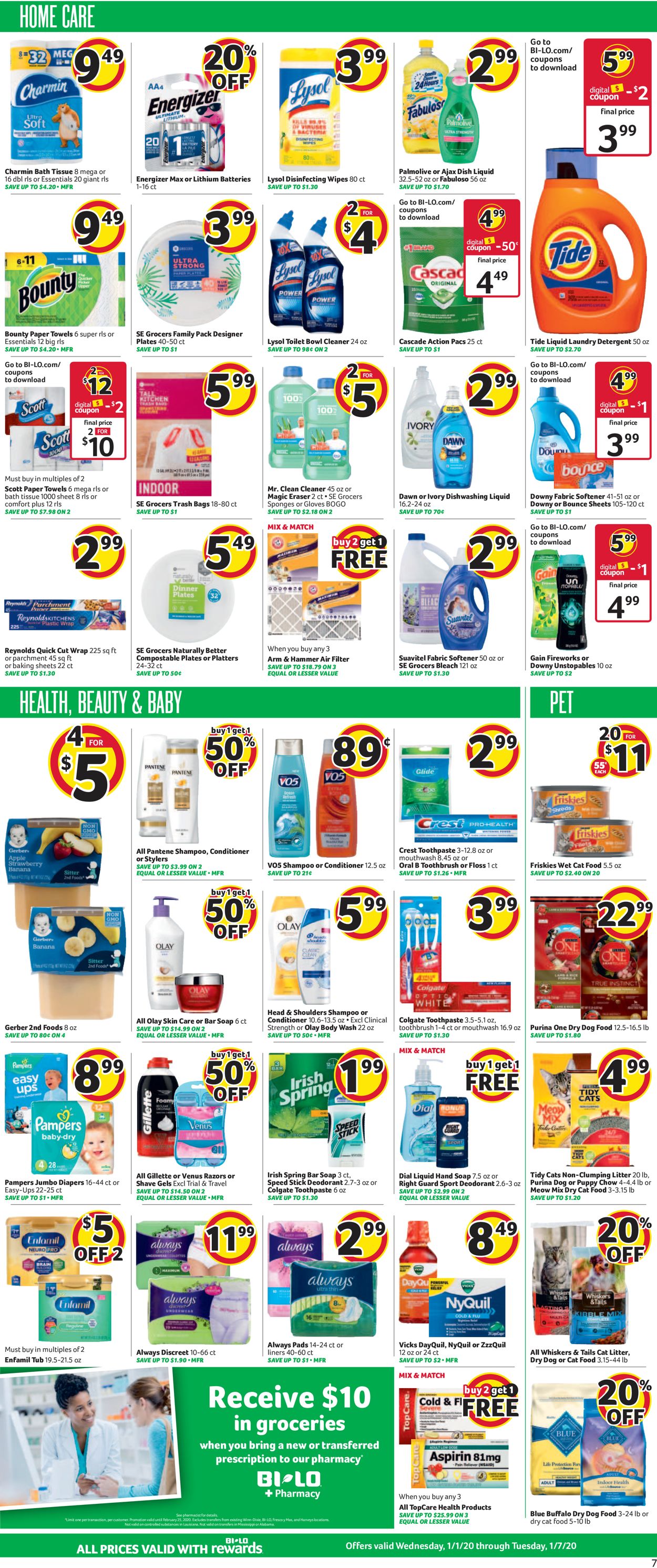 BI-LO Current weekly ad 01/01 - 01/07/2020 7 - frequent ...