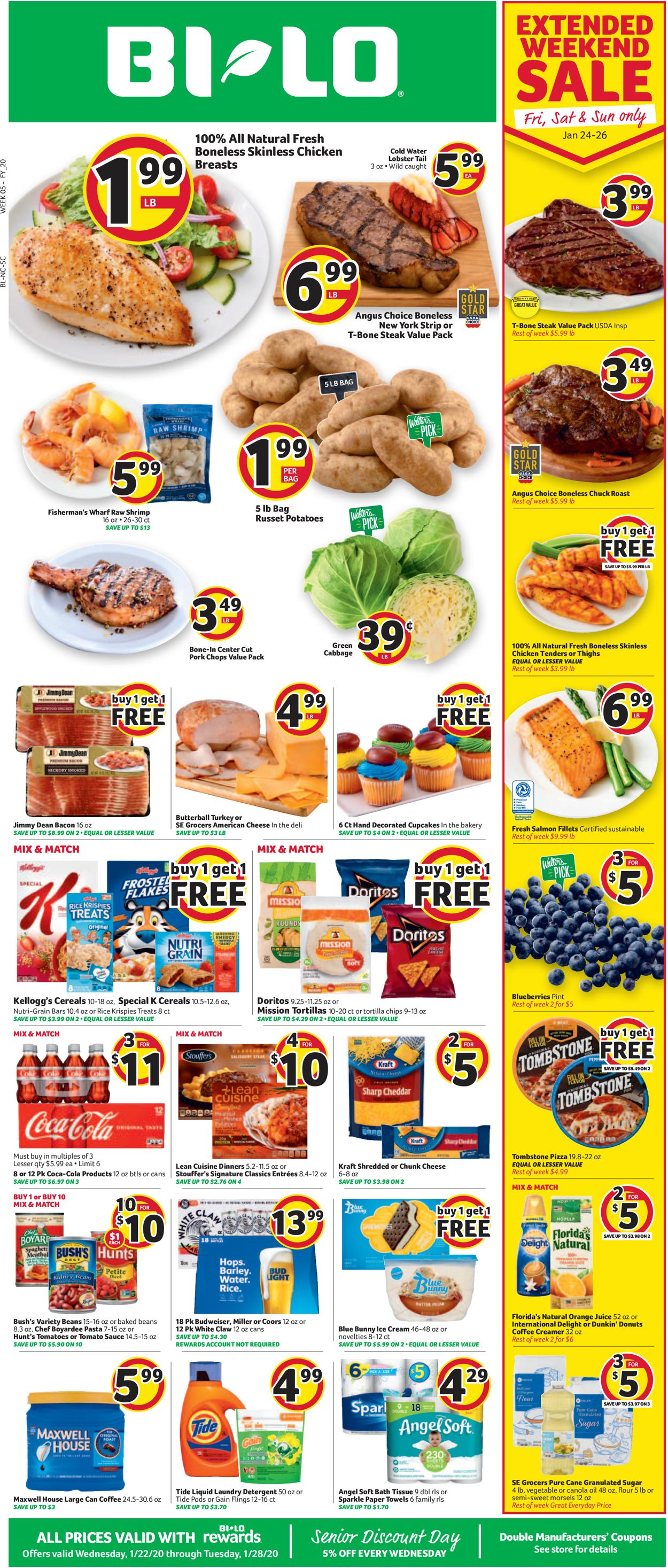 Catalogue BI-LO from 01/22/2020