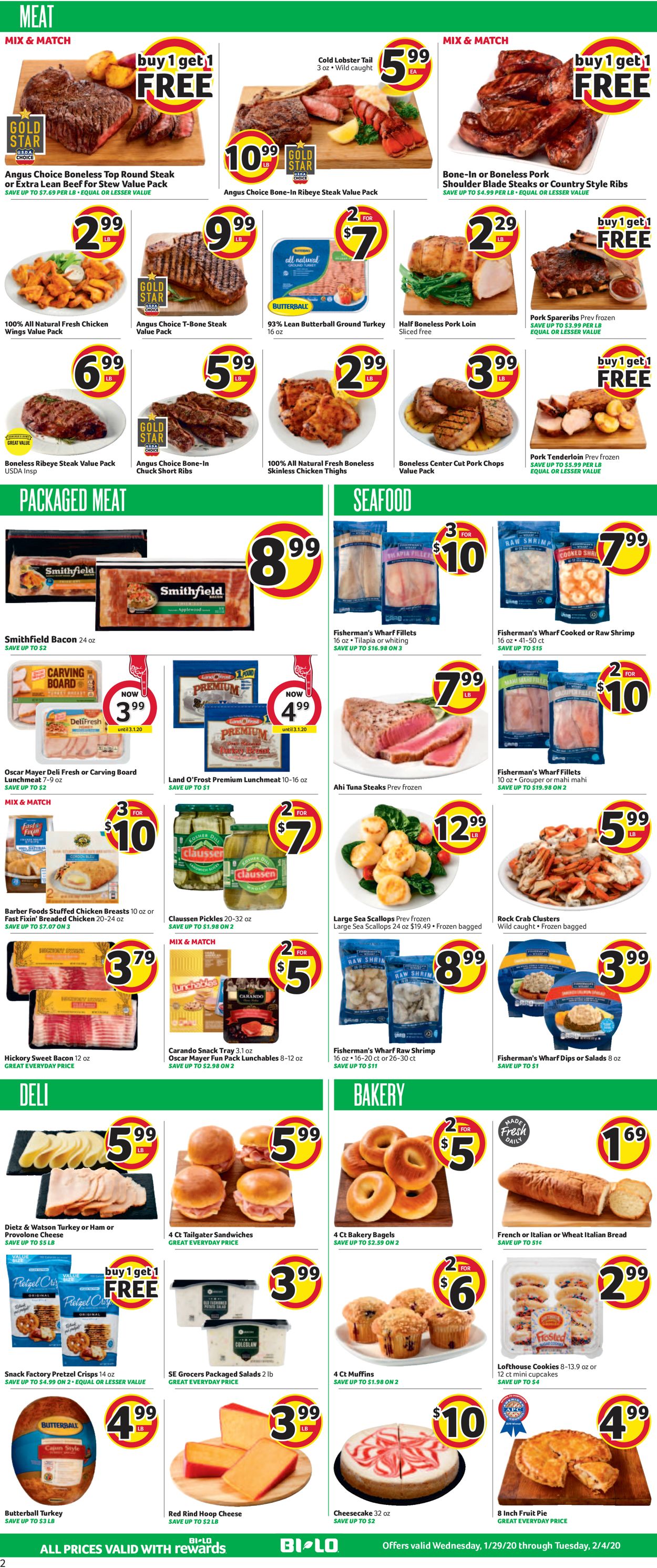Catalogue BI-LO from 01/29/2020