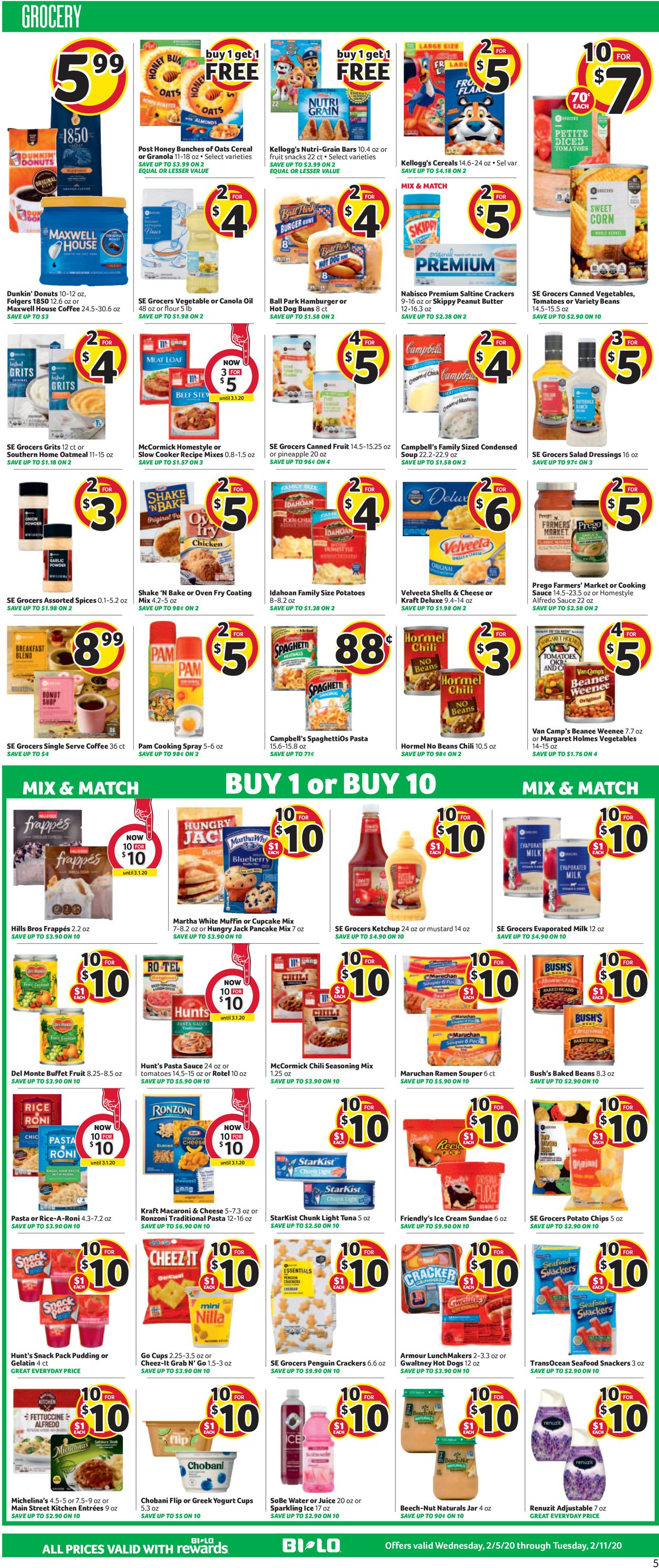 Catalogue BI-LO from 02/05/2020