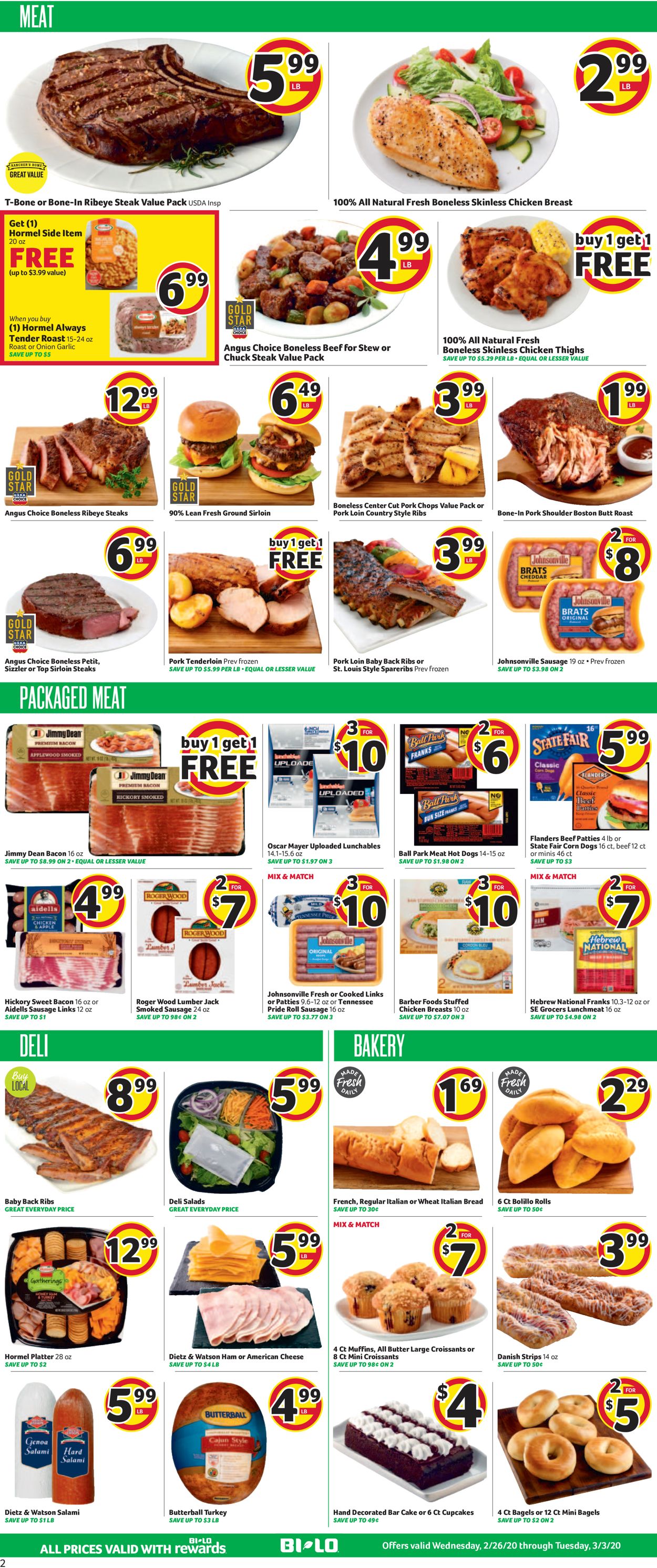 Catalogue BI-LO from 02/26/2020