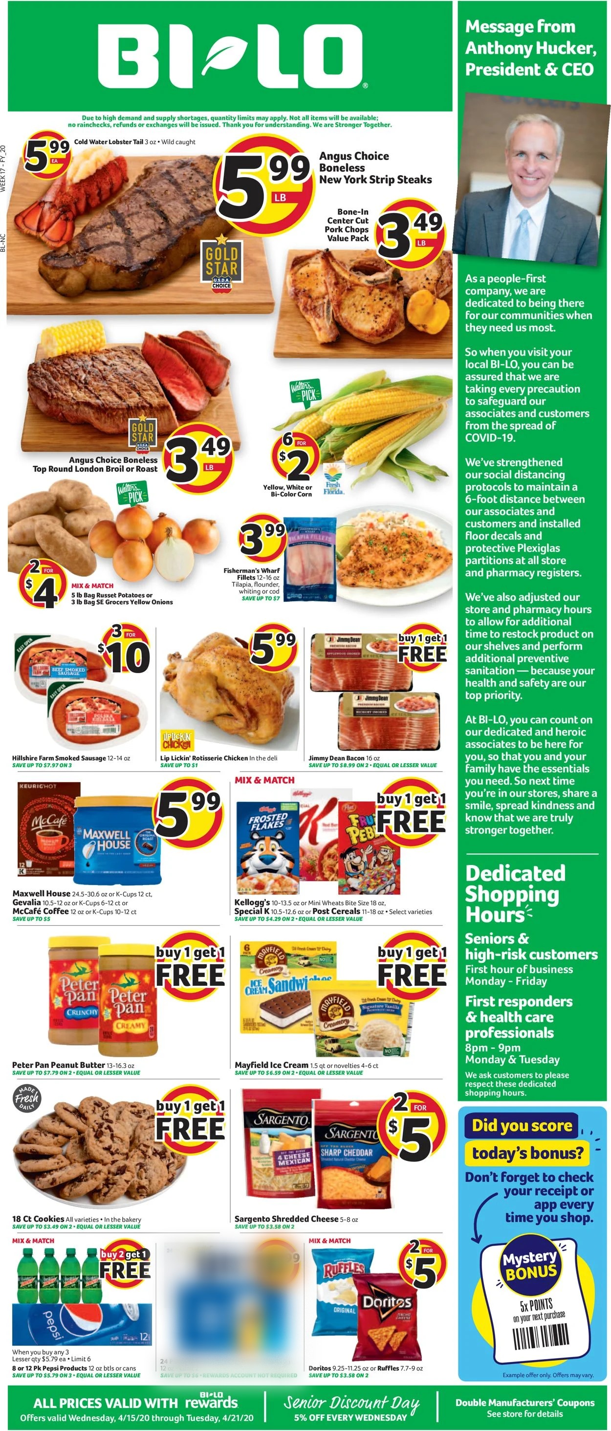 Catalogue BI-LO from 04/15/2020
