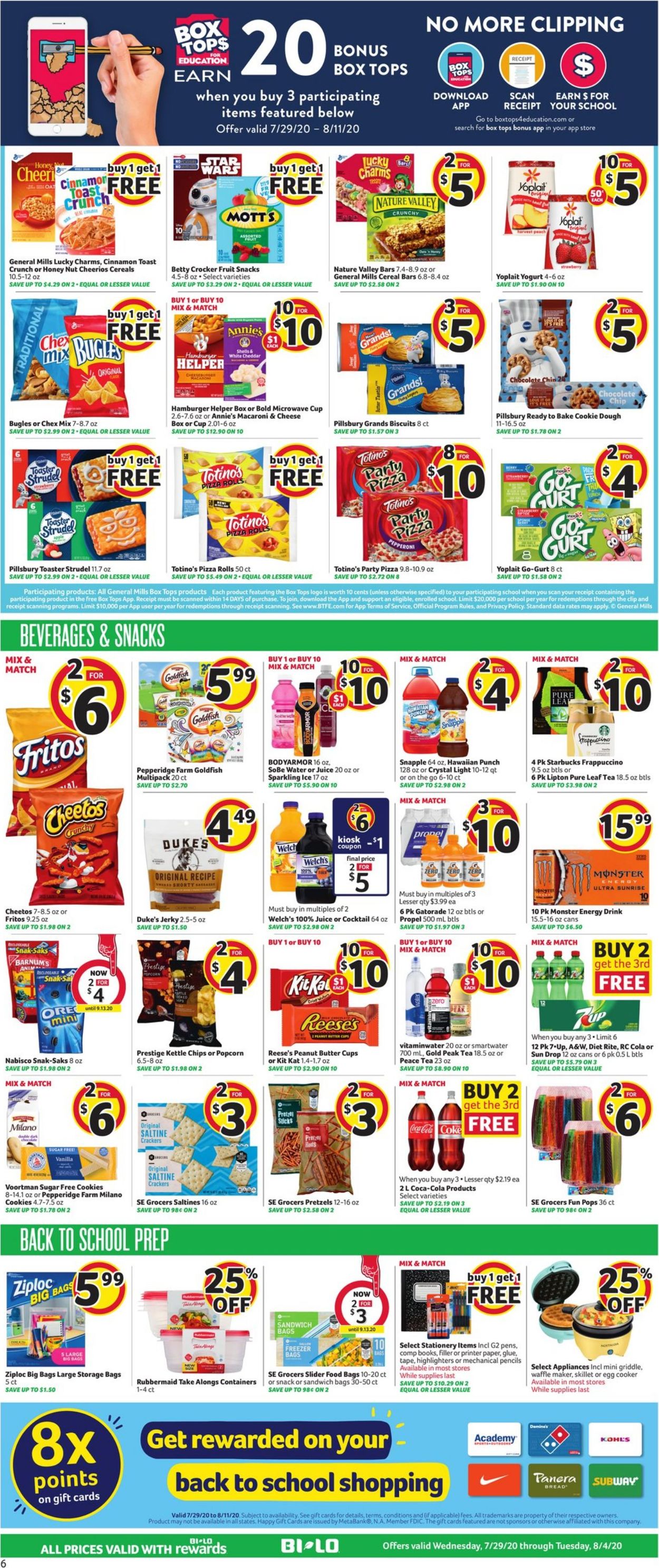 Catalogue BI-LO from 07/29/2020