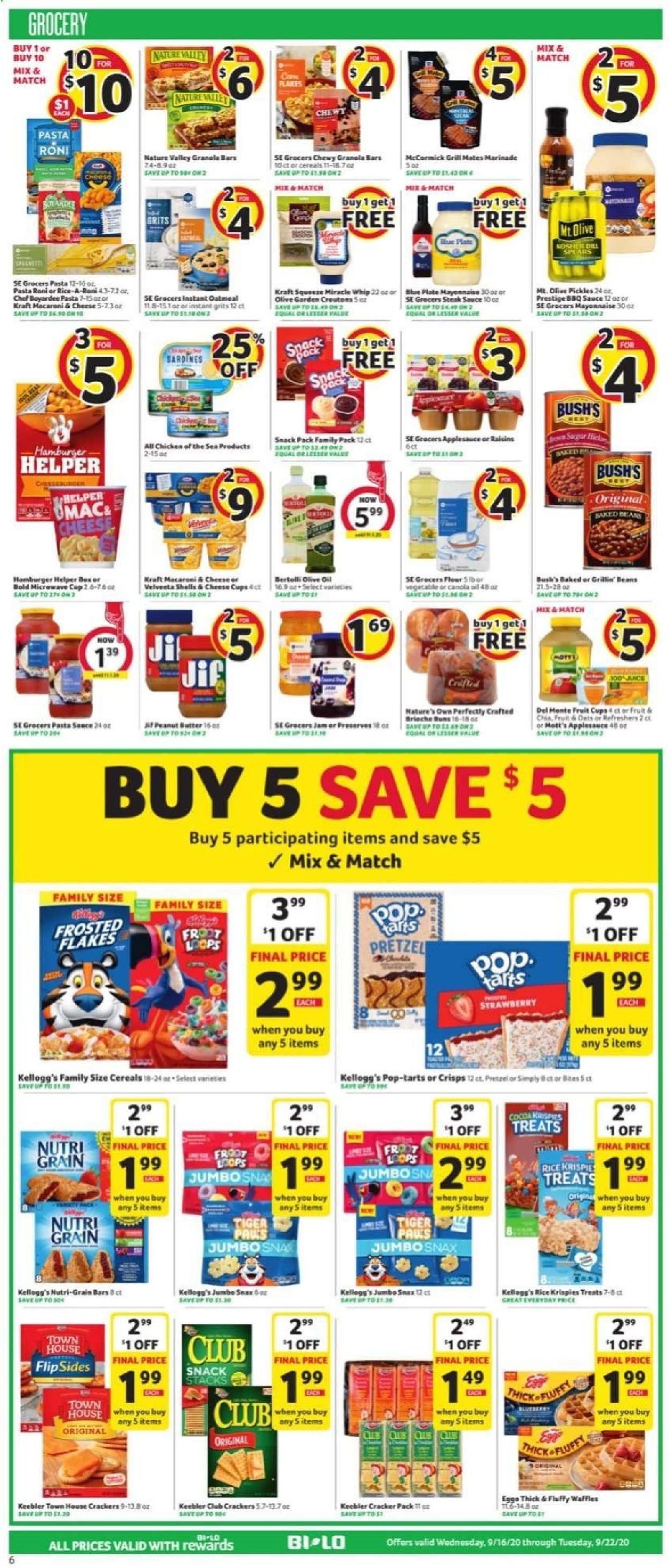 Catalogue BI-LO from 09/16/2020