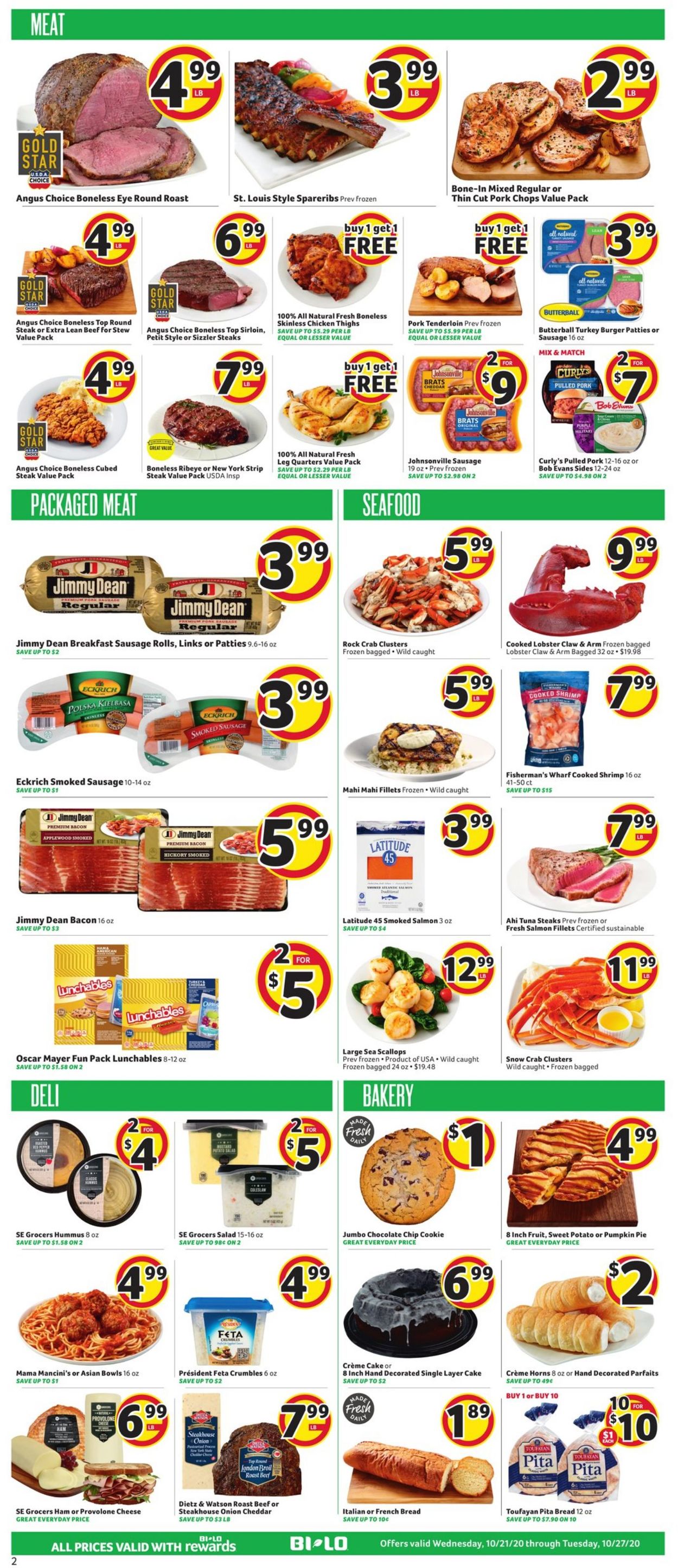 Catalogue BI-LO from 10/21/2020