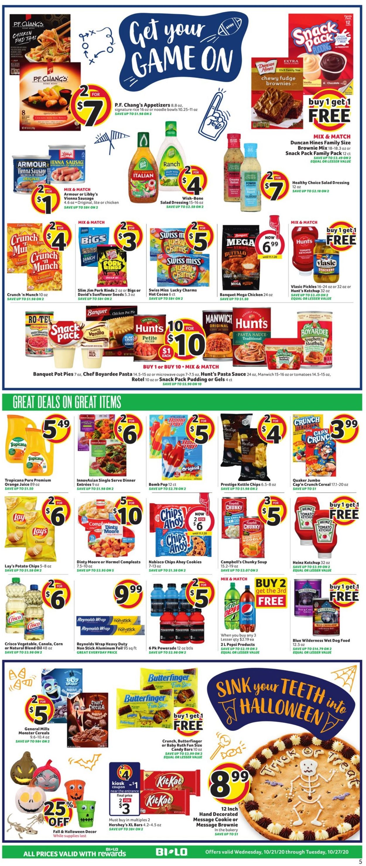 Catalogue BI-LO from 10/21/2020