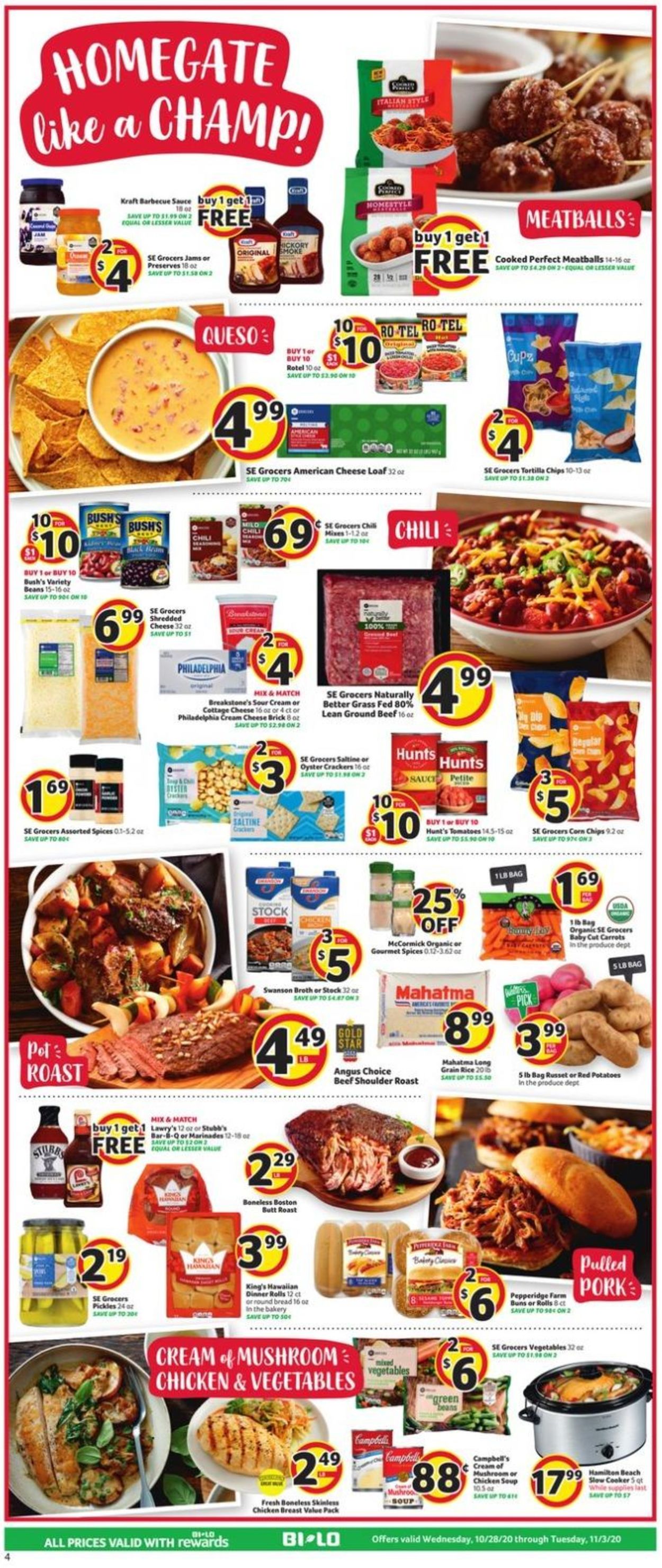 Catalogue BI-LO from 10/28/2020