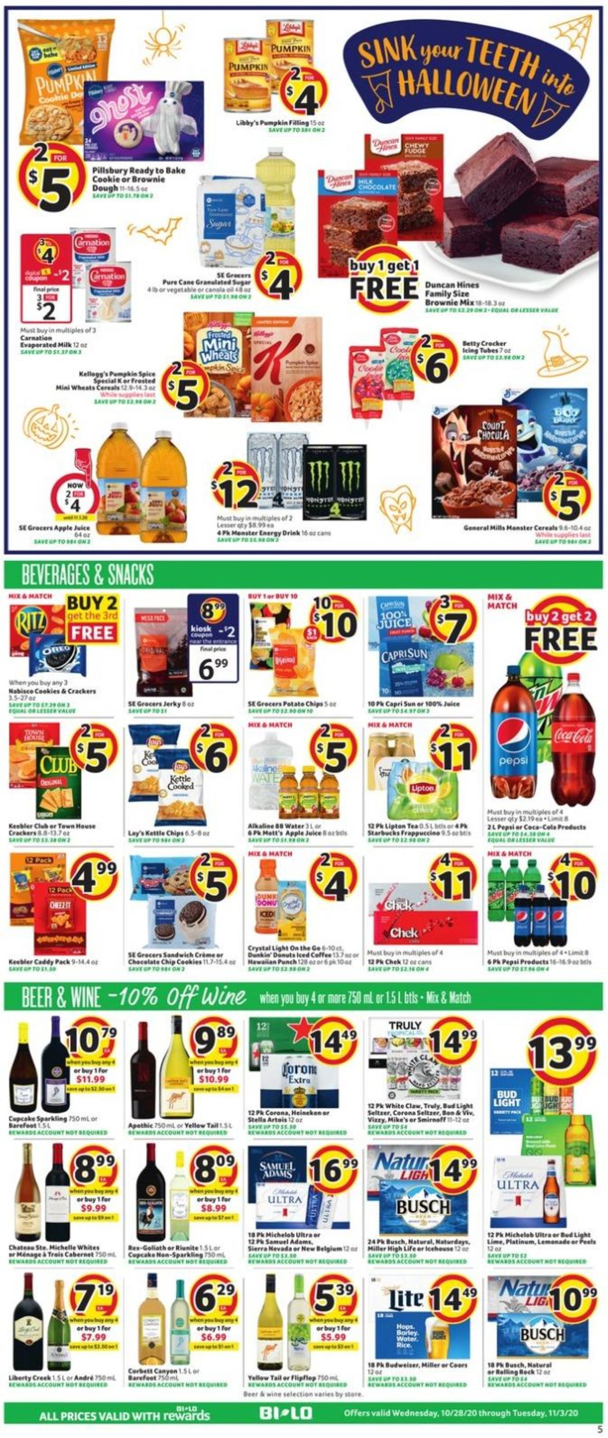 Catalogue BI-LO from 10/28/2020