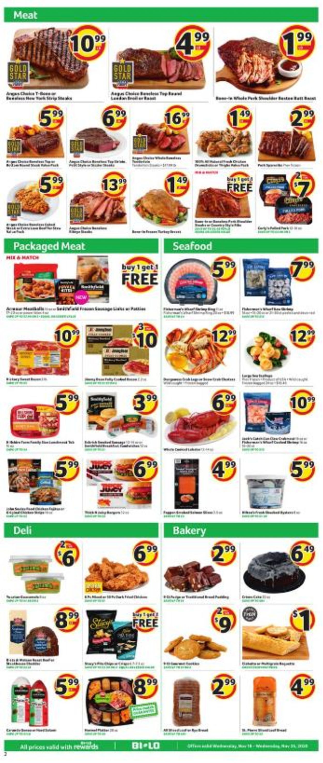 Catalogue BI-LO Thanksgiving 2020 from 11/18/2020