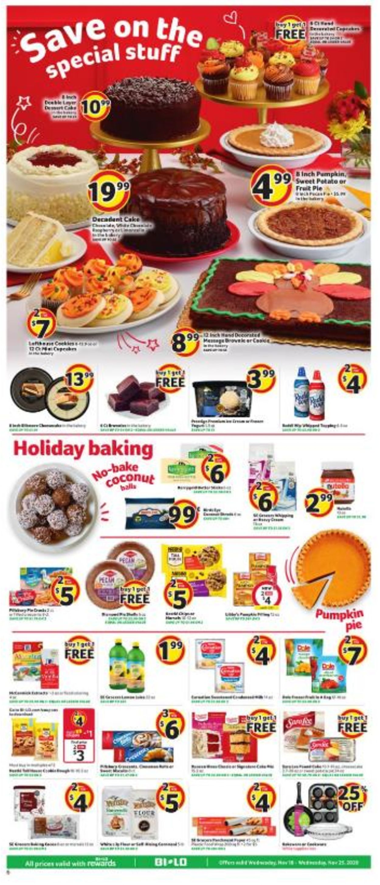 Catalogue BI-LO Thanksgiving 2020 from 11/18/2020