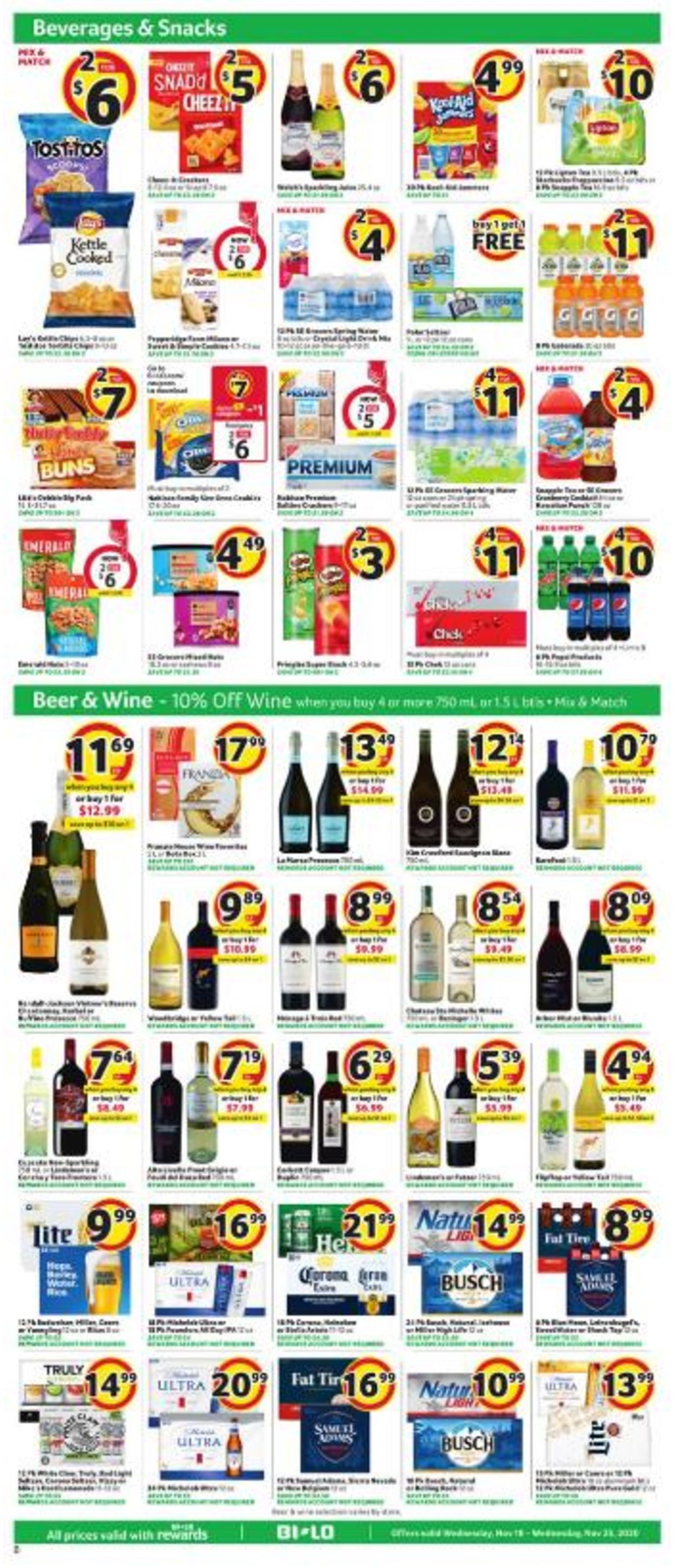 Catalogue BI-LO Thanksgiving 2020 from 11/18/2020