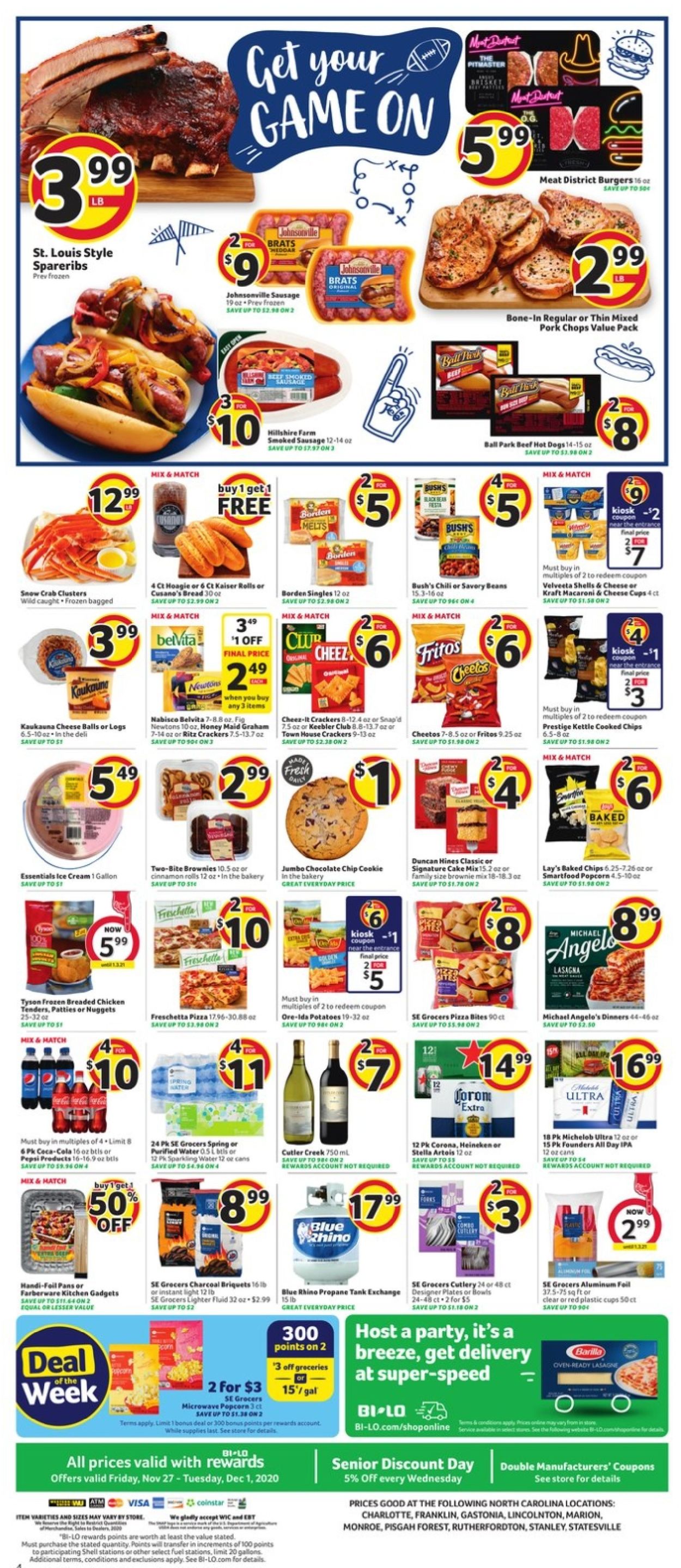 Catalogue BI-LO from 11/27/2020