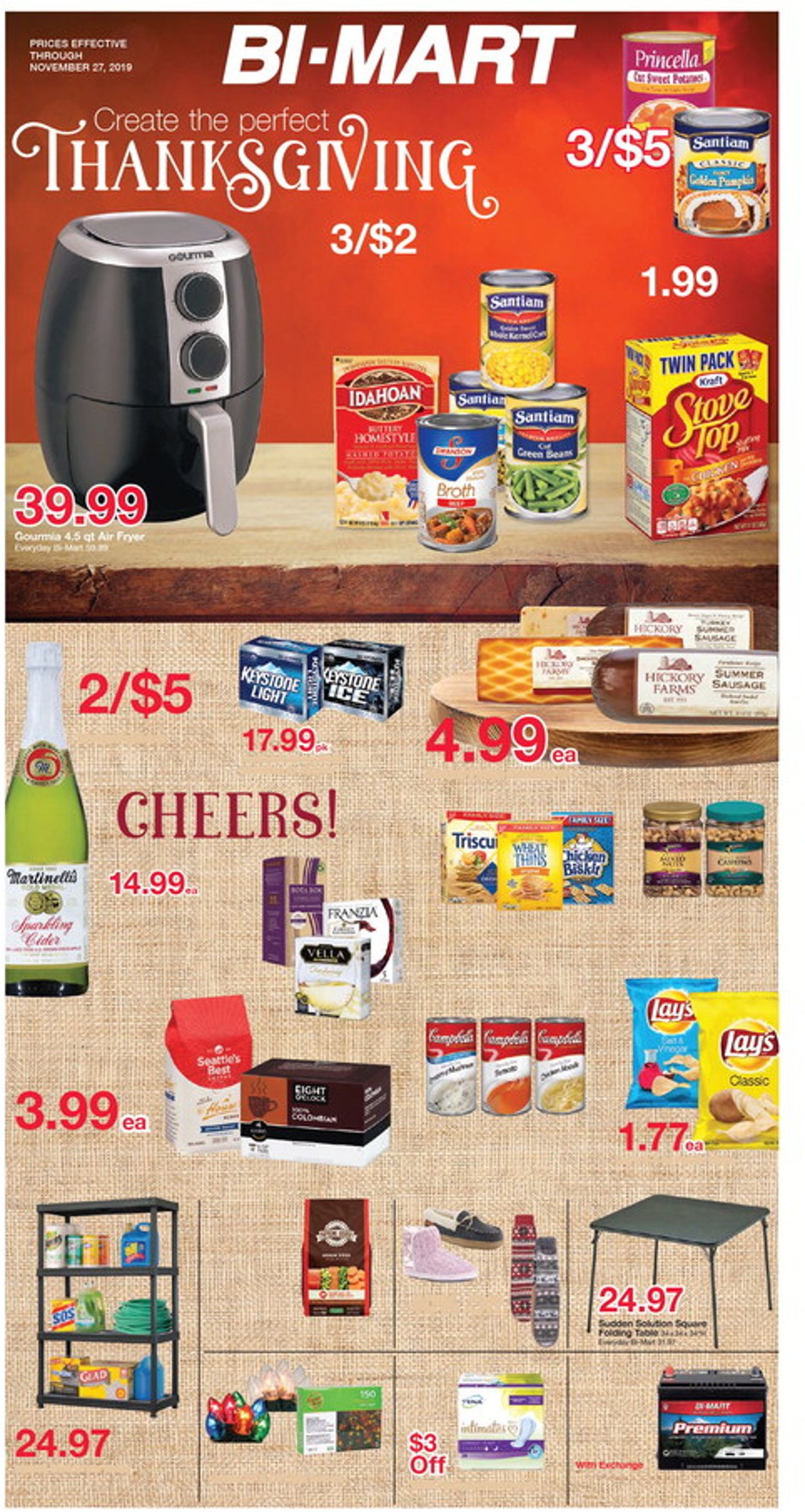 Catalogue Bi-Mart - Thanksgiving Ad 2019 from 11/24/2019