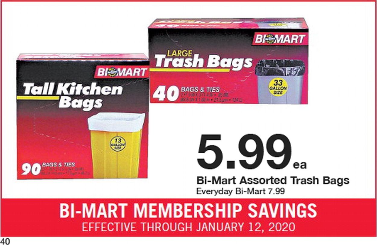 Catalogue Bi-Mart from 01/01/2020