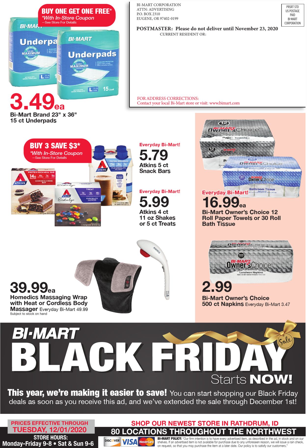 Catalogue Bi-Mart Black Friday 2020 from 11/24/2020