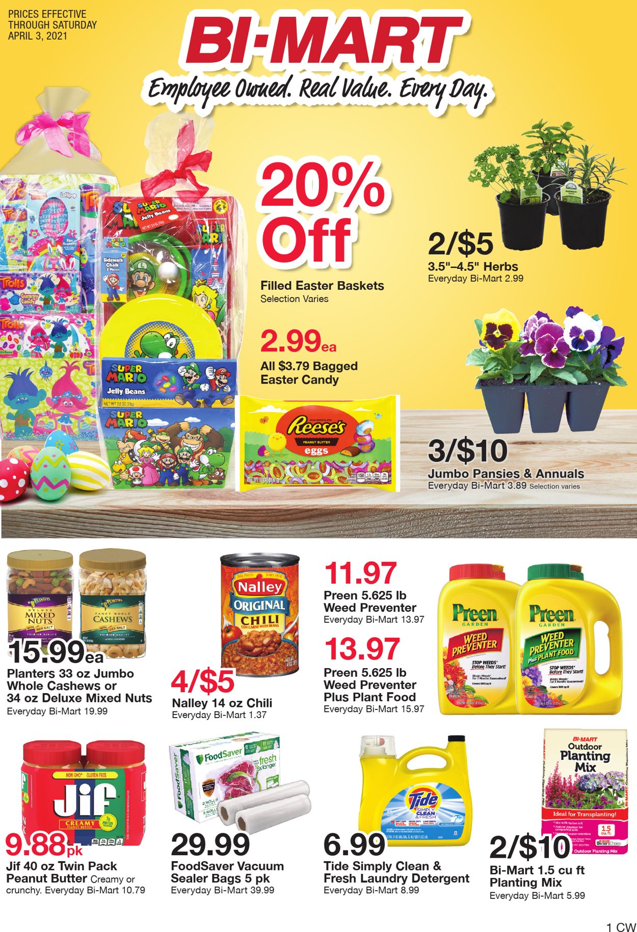 Catalogue Bi-Mart - Easter 2021 from 03/23/2021