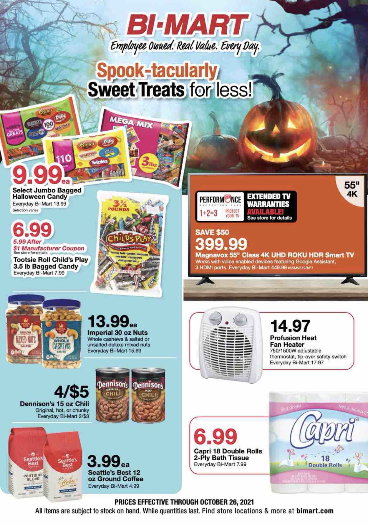 Catalogue Bi-Mart Halloween 2021 from 10/13/2021
