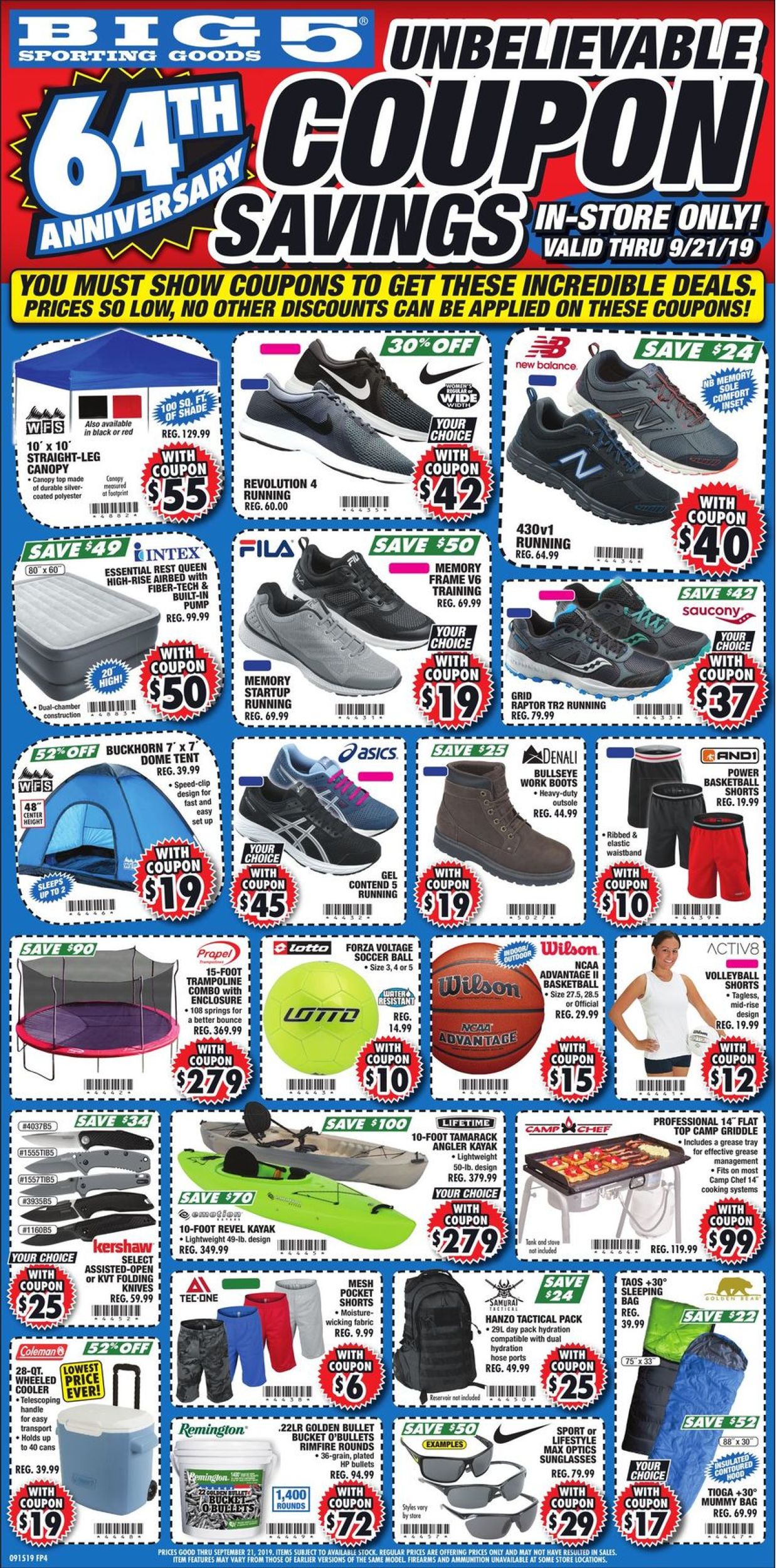 Catalogue Big 5 from 09/16/2019