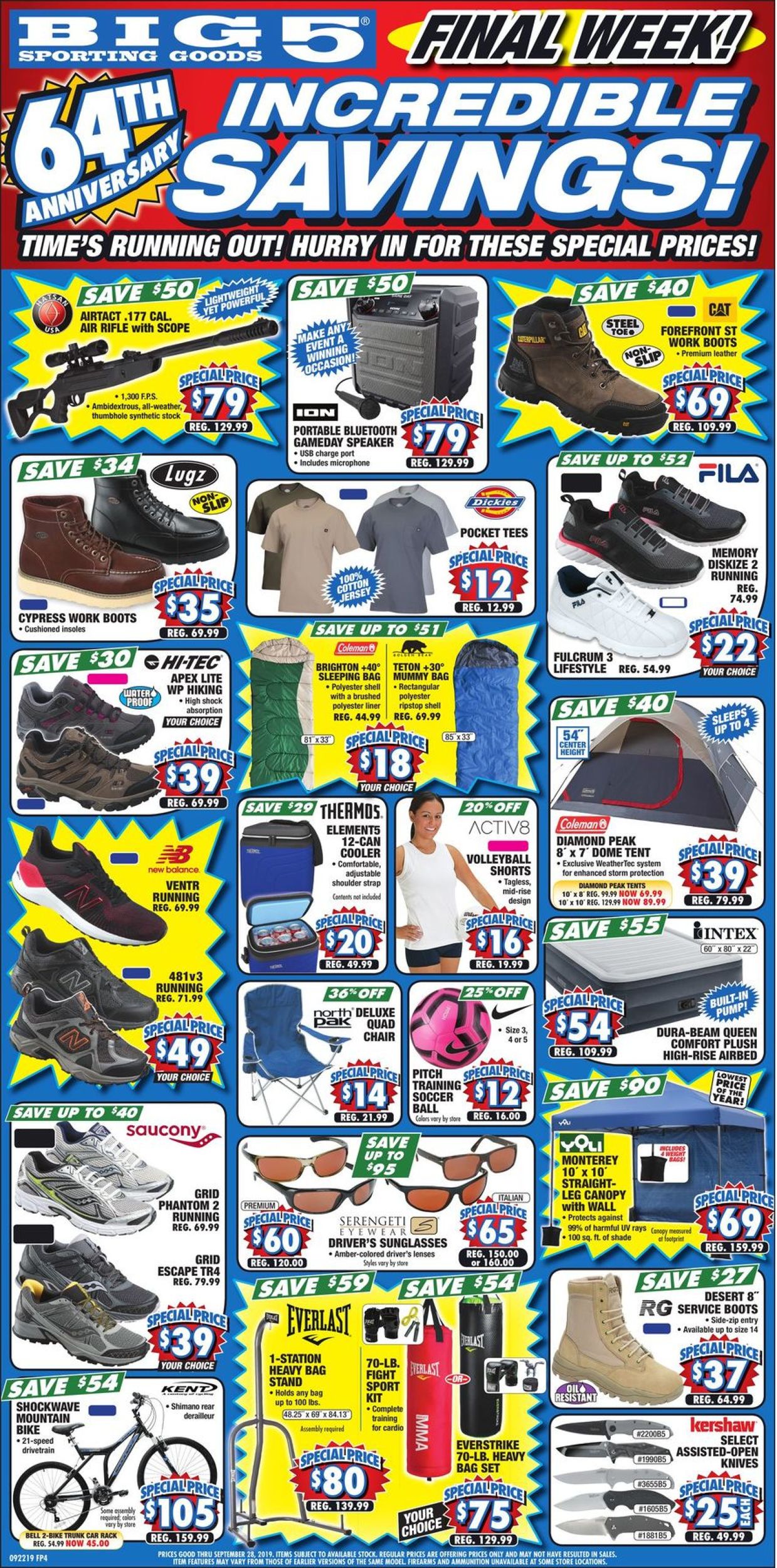 Catalogue Big 5 from 09/22/2019