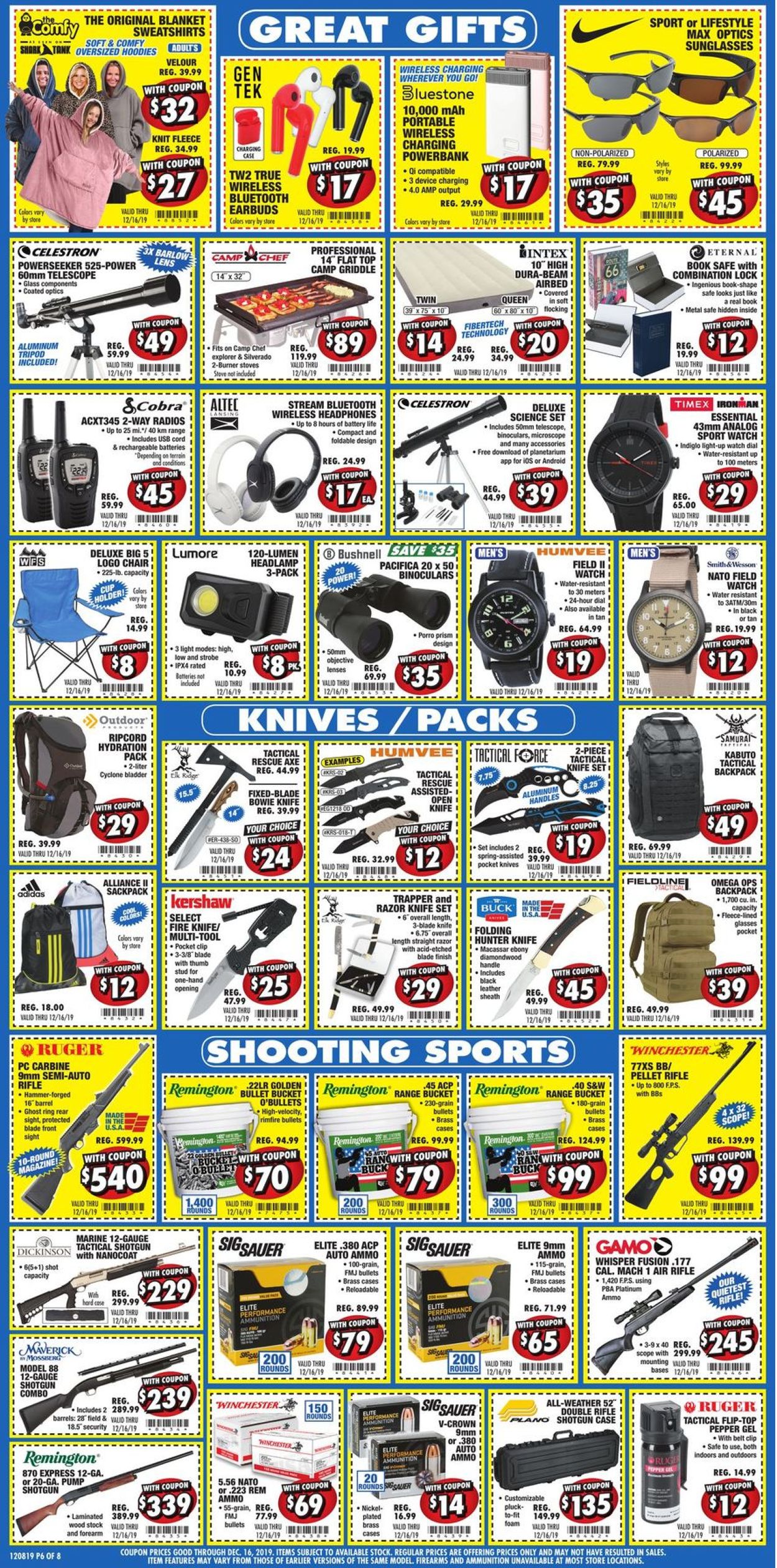 Catalogue Big 5 - Holiday Sale 2019 from 12/08/2019