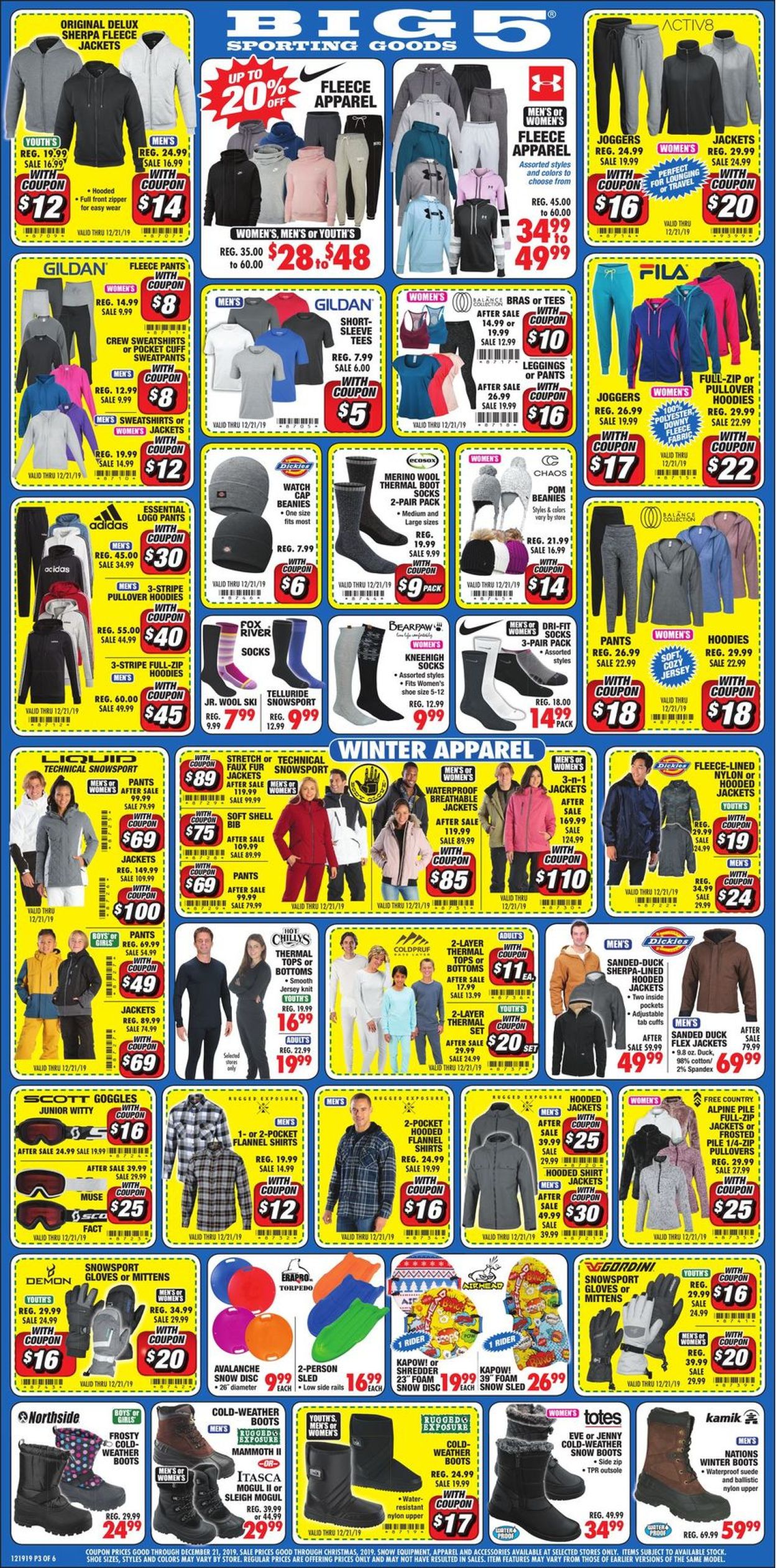 Catalogue Big 5 - Holiday Sale 2019 from 12/19/2019